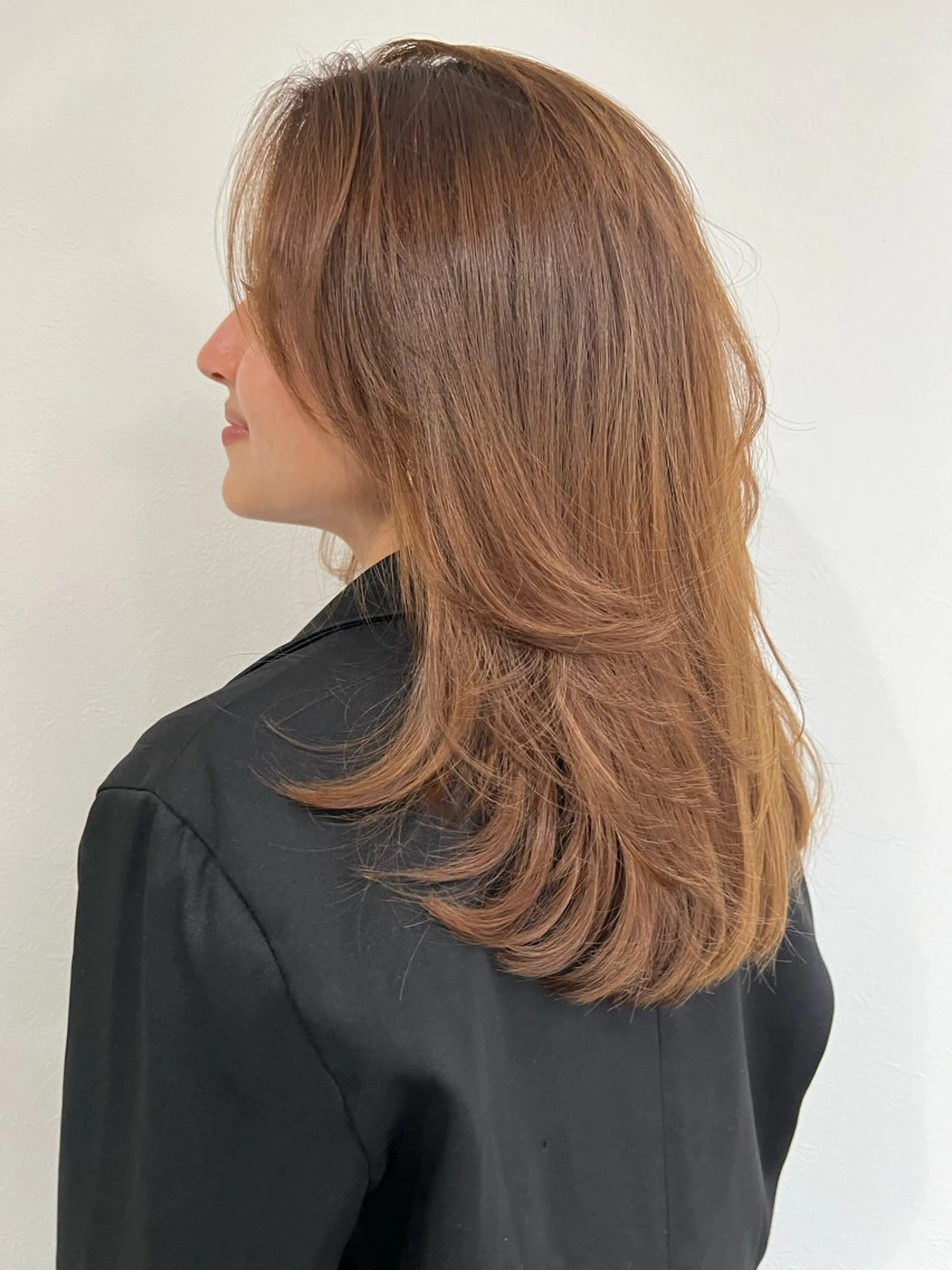 ミディアム カット ヘアカラー トリートメント 艶髪/髪質改善 【熊野隼人】のヘアスタイル