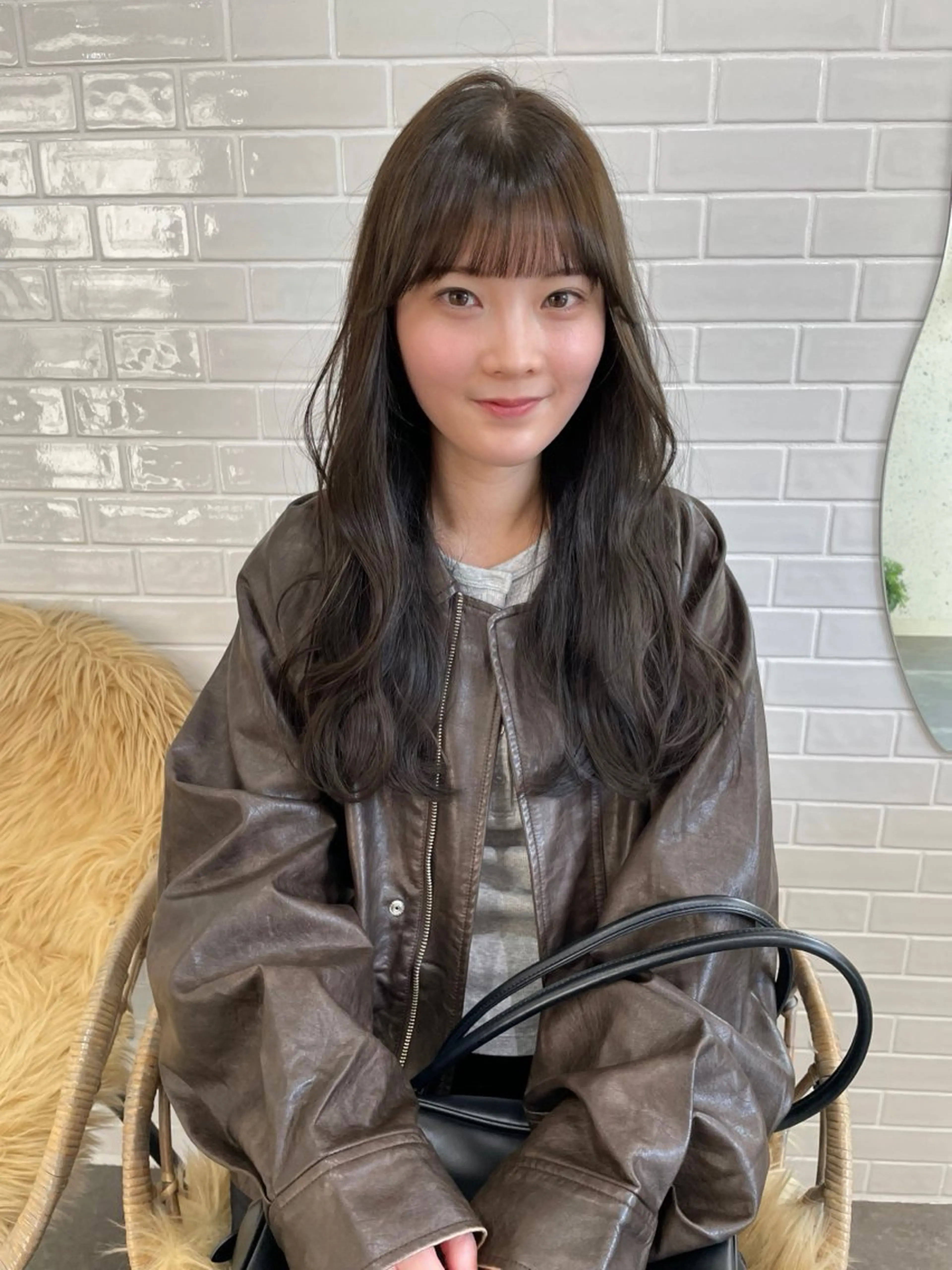ロング カット ヘアカラー トリートメント hanae 福岡/ 西新美容室のヘアスタイル