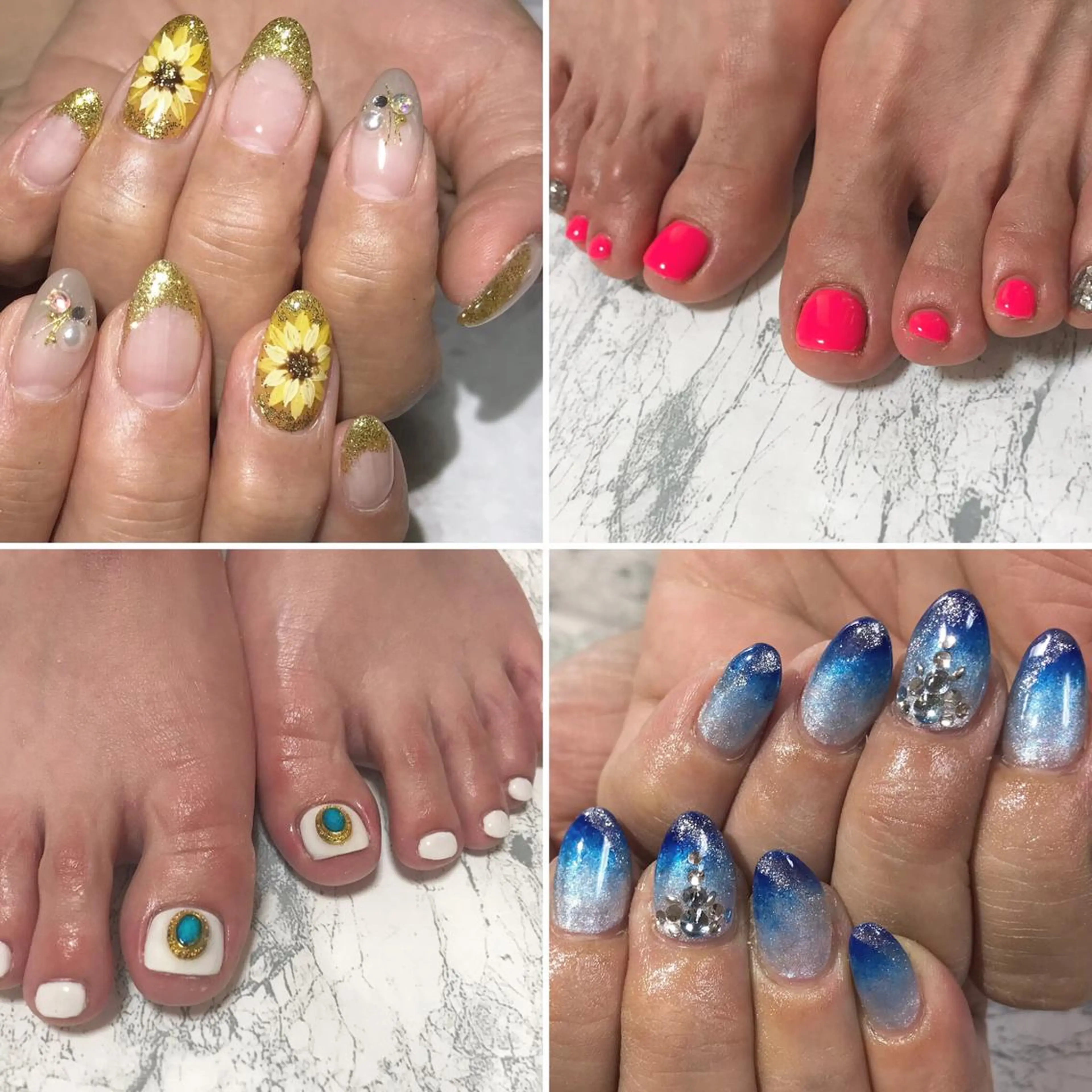 ネイル フットネイル ニュアンスネイル シンプルネイル 春ネイル 夏ネイル nail fufla ♡yamane♡のネイルデザイン