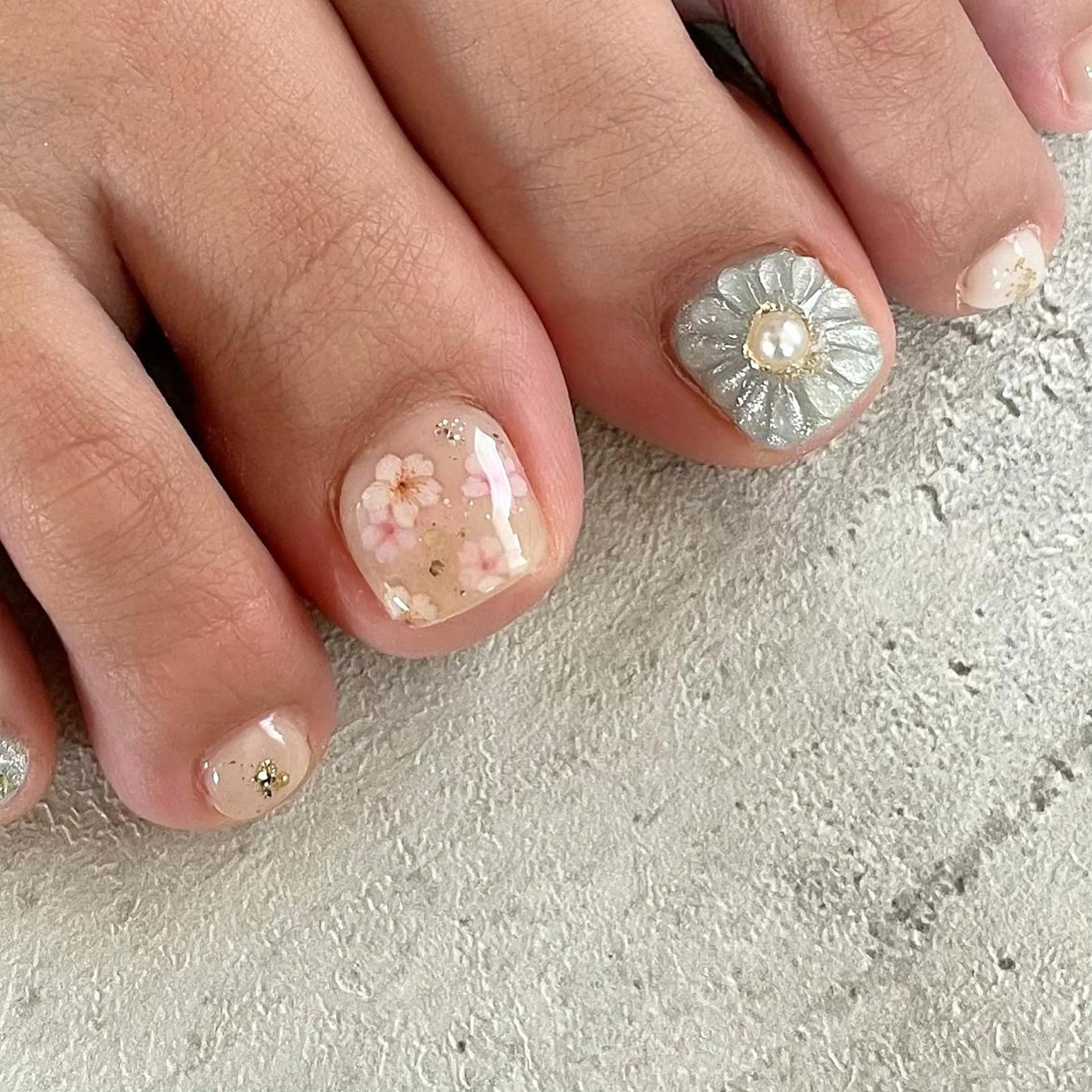 ネイル フットネイル 東 千夏のネイルデザイン