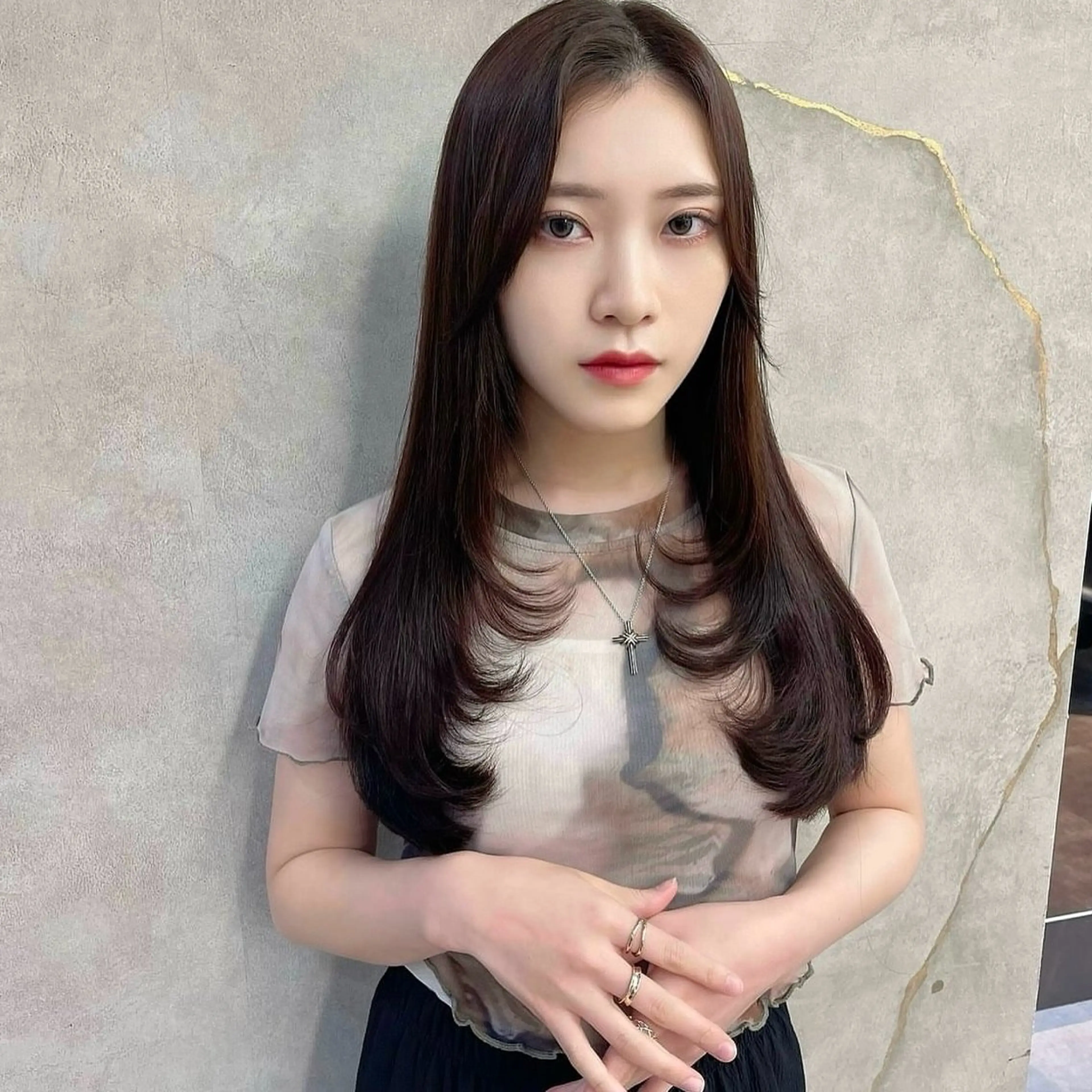 ミディアム 池袋/韓国レイヤー /髪質改善🤍芹奈のヘアスタイル