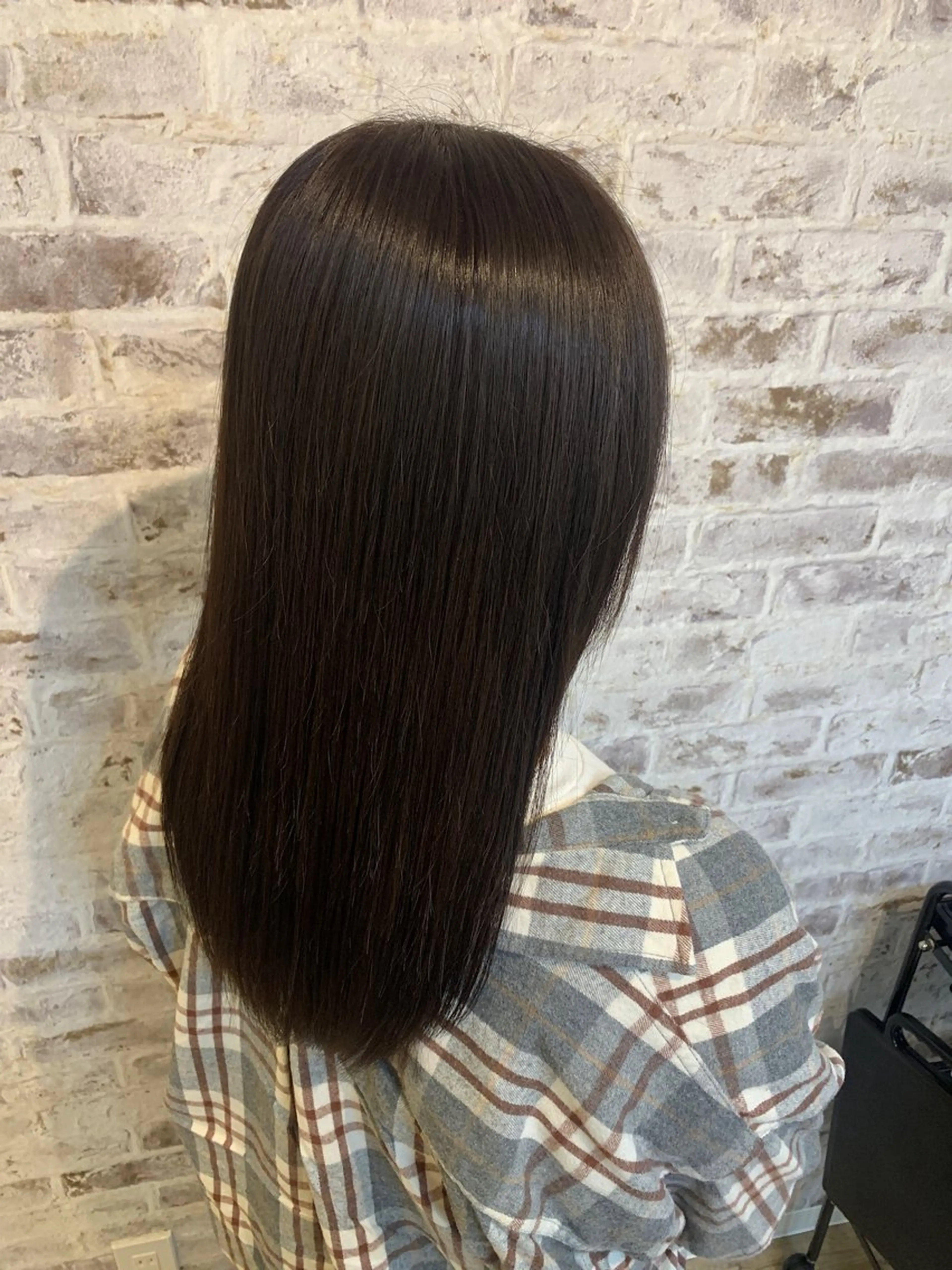 セミロング カット ヘアカラー 縮毛矯正 竹原 徹のヘアスタイル