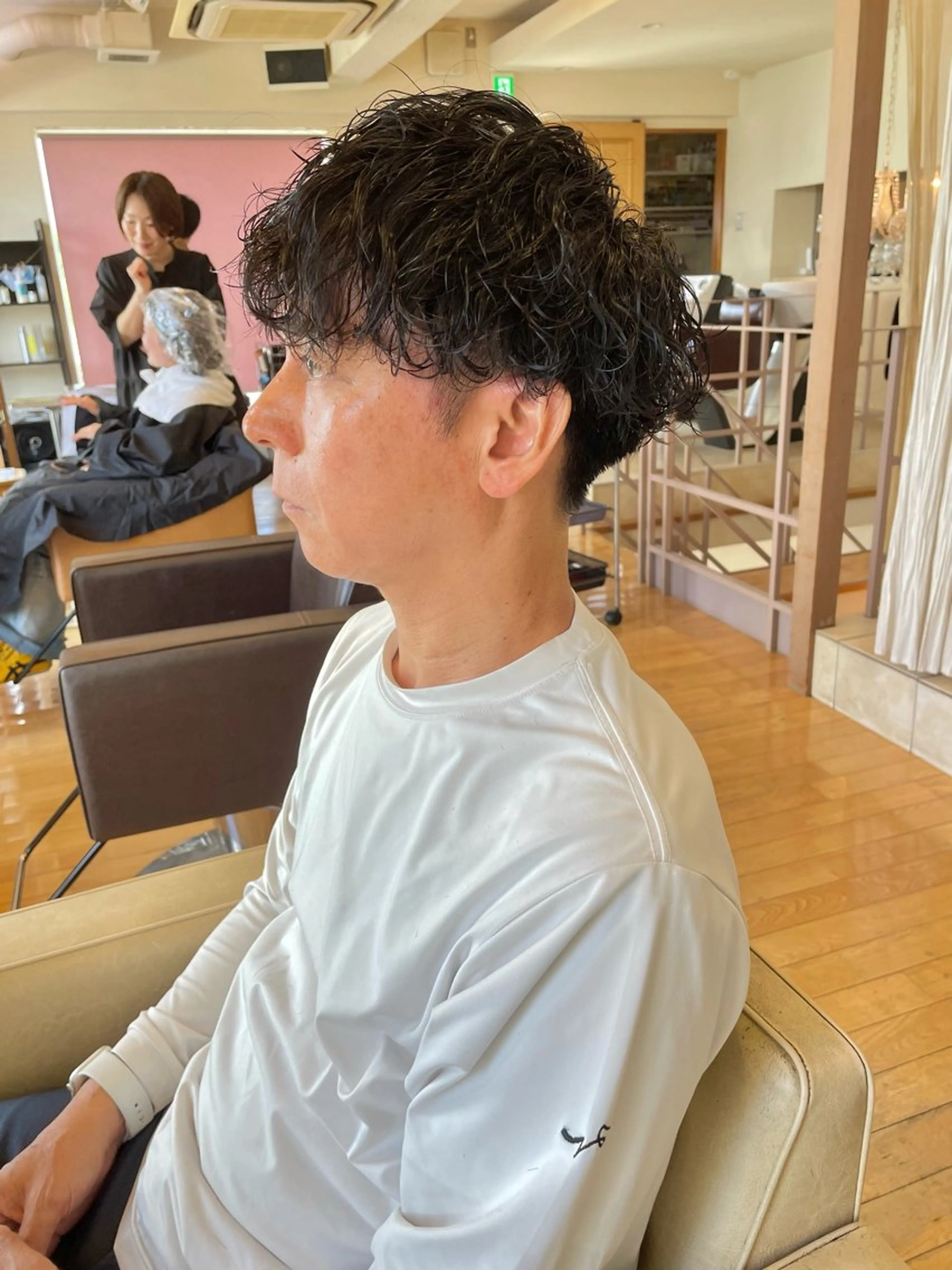 パーマ メンズ カット パーマ トリートメント 村松 寛太のヘアスタイル