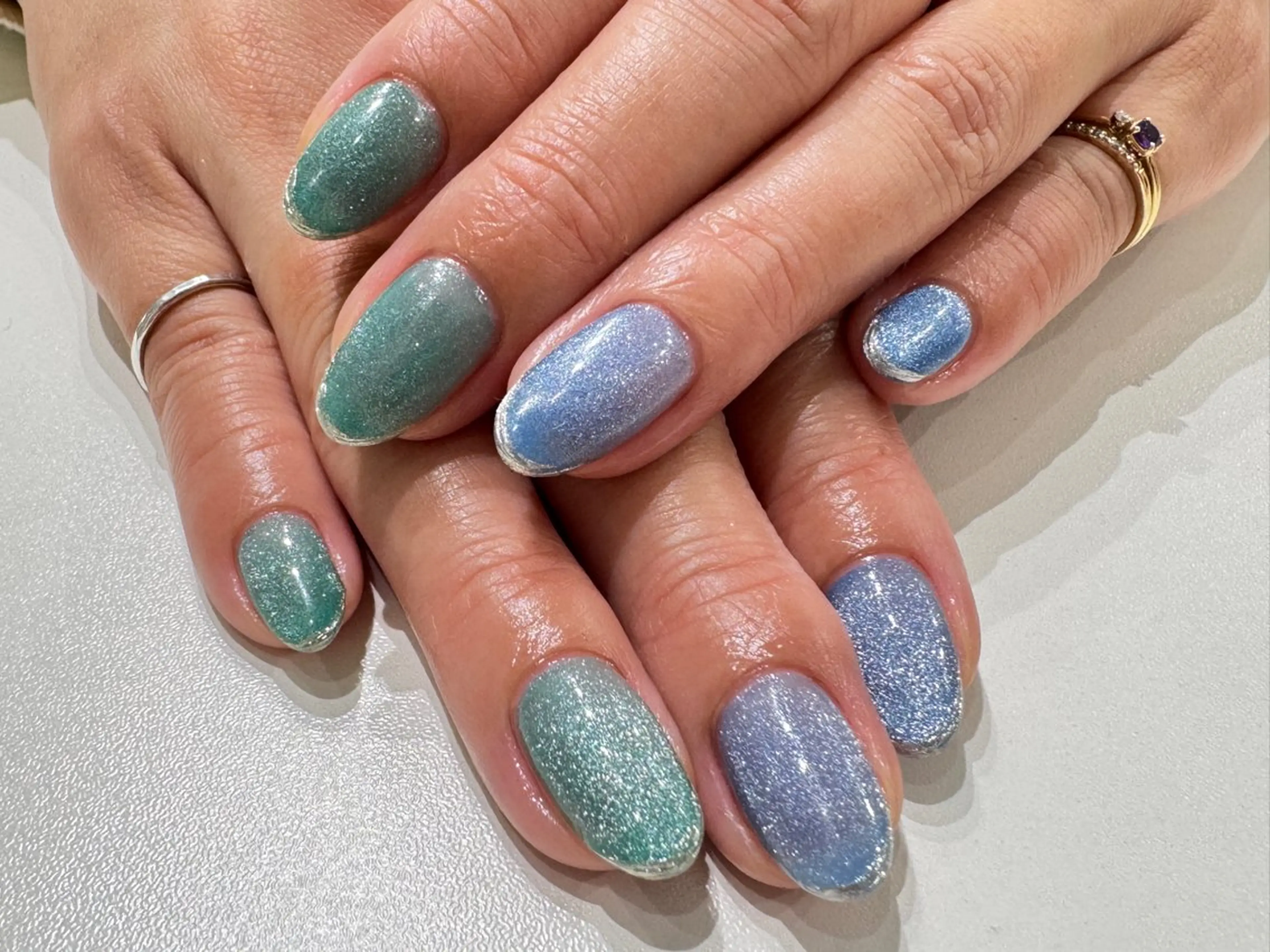 【オフ込】🩵minimo限定🩵マグネットネイル🩵定額デザイン🩵の写真