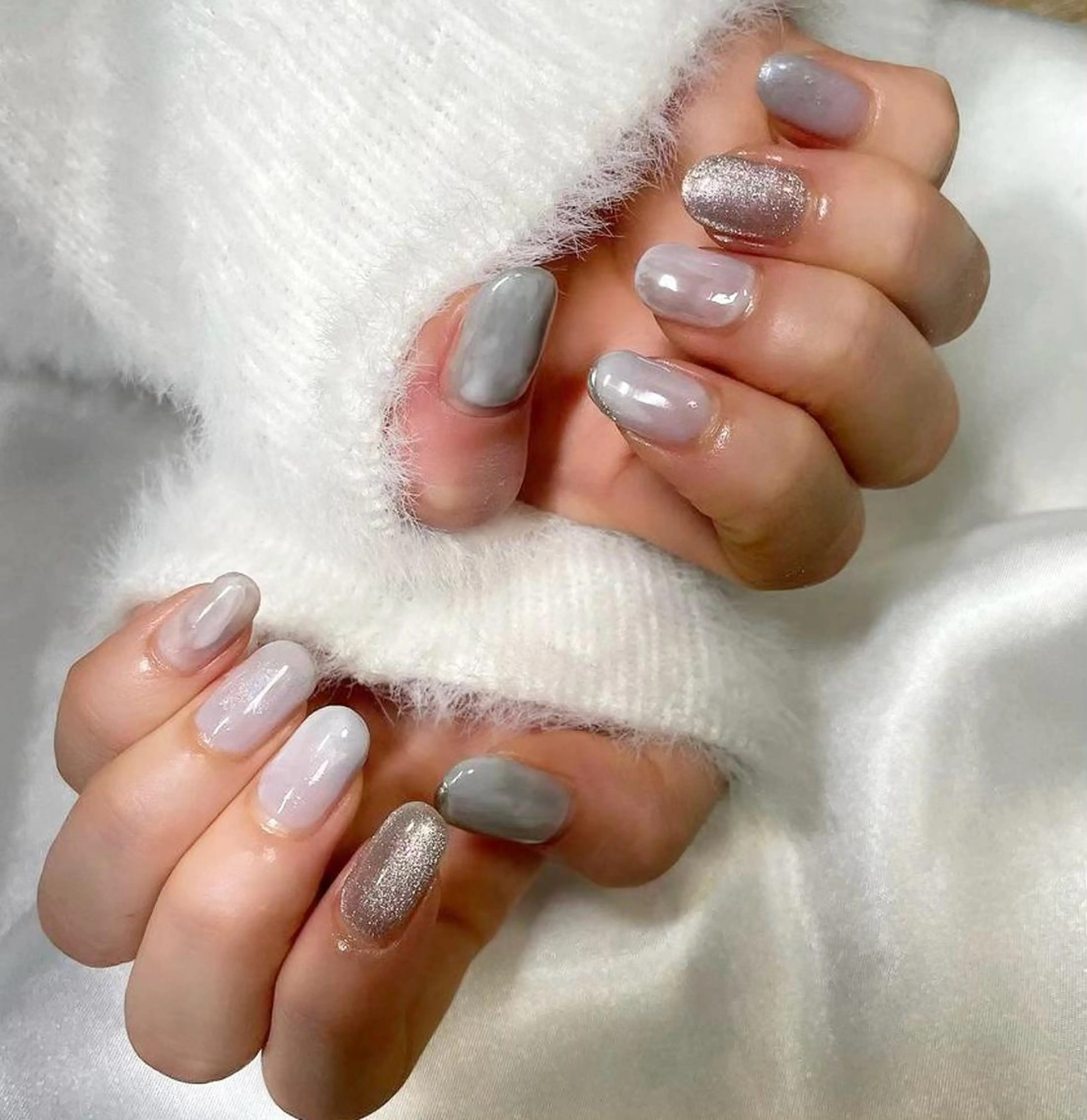 ネイル ニュアンスネイル Lucid Fleur Amiのネイルデザイン