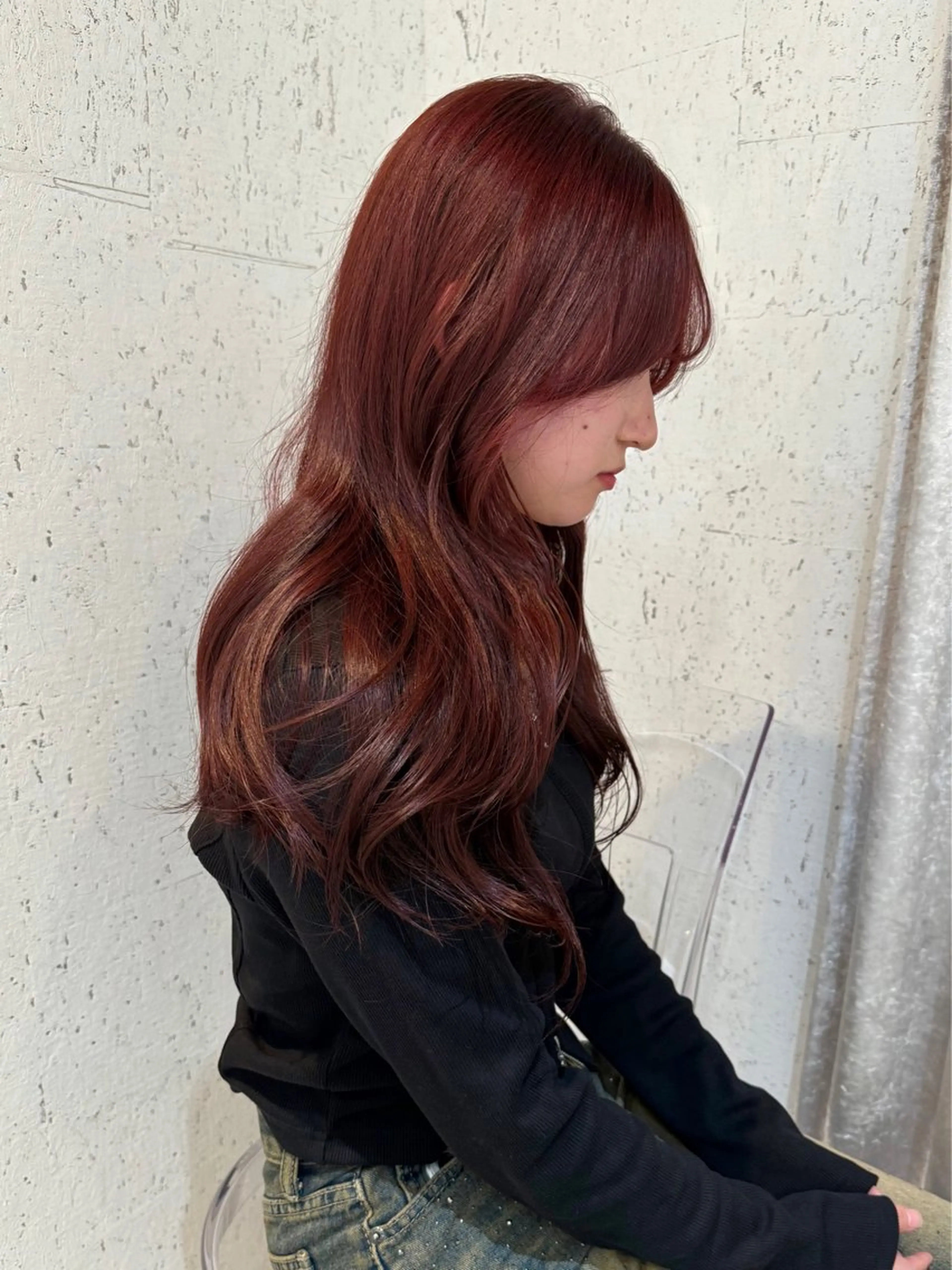 ロング カラー ブリーチ ブリーチなしカラー カット ヘアカラー トリートメント mai / linoah˚✧のヘアスタイル