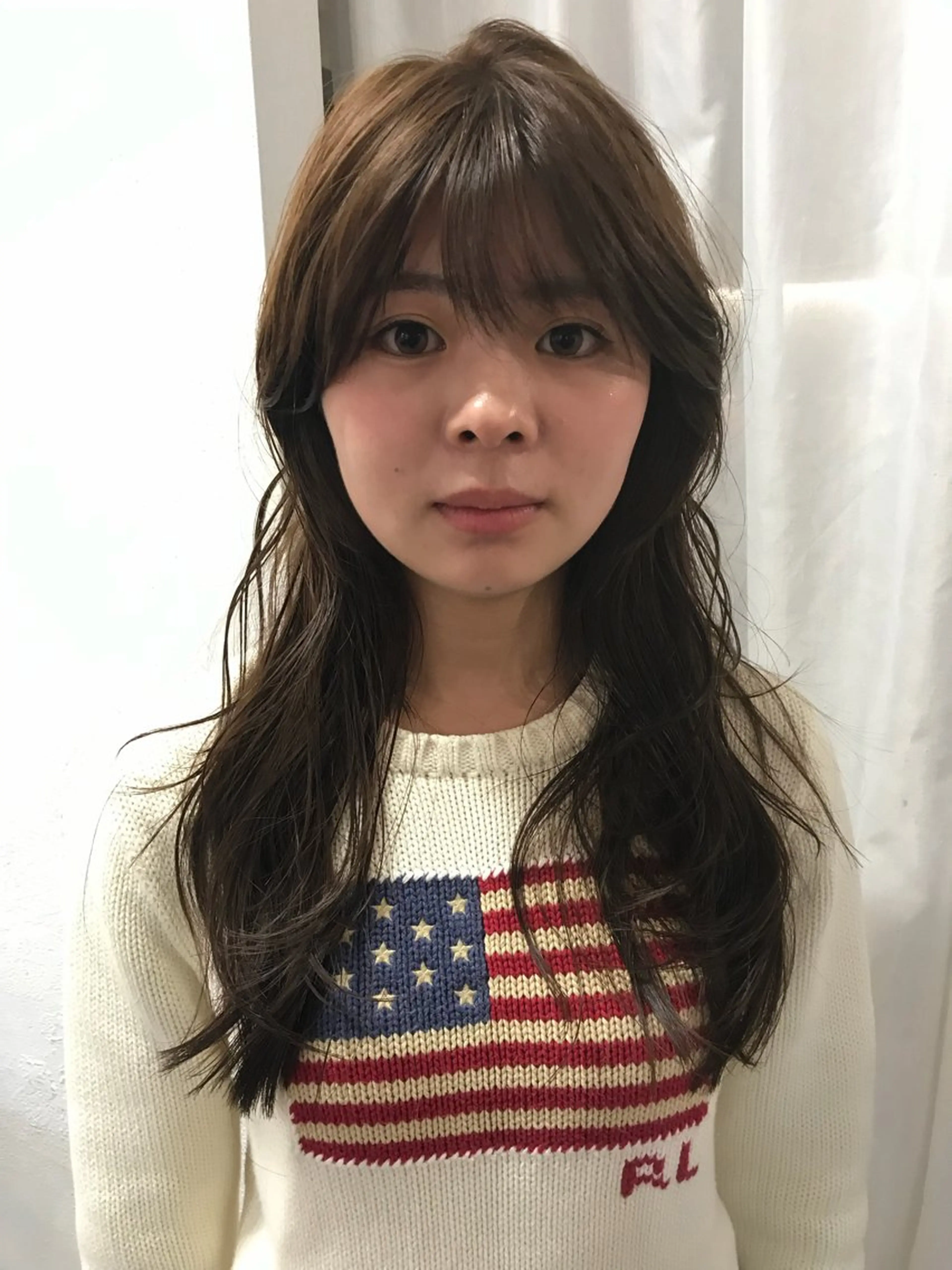 ミディアム カラー カット ヘアカラー トリートメント 赤み消しカラー/ ナチュラル/トモキのヘアスタイル