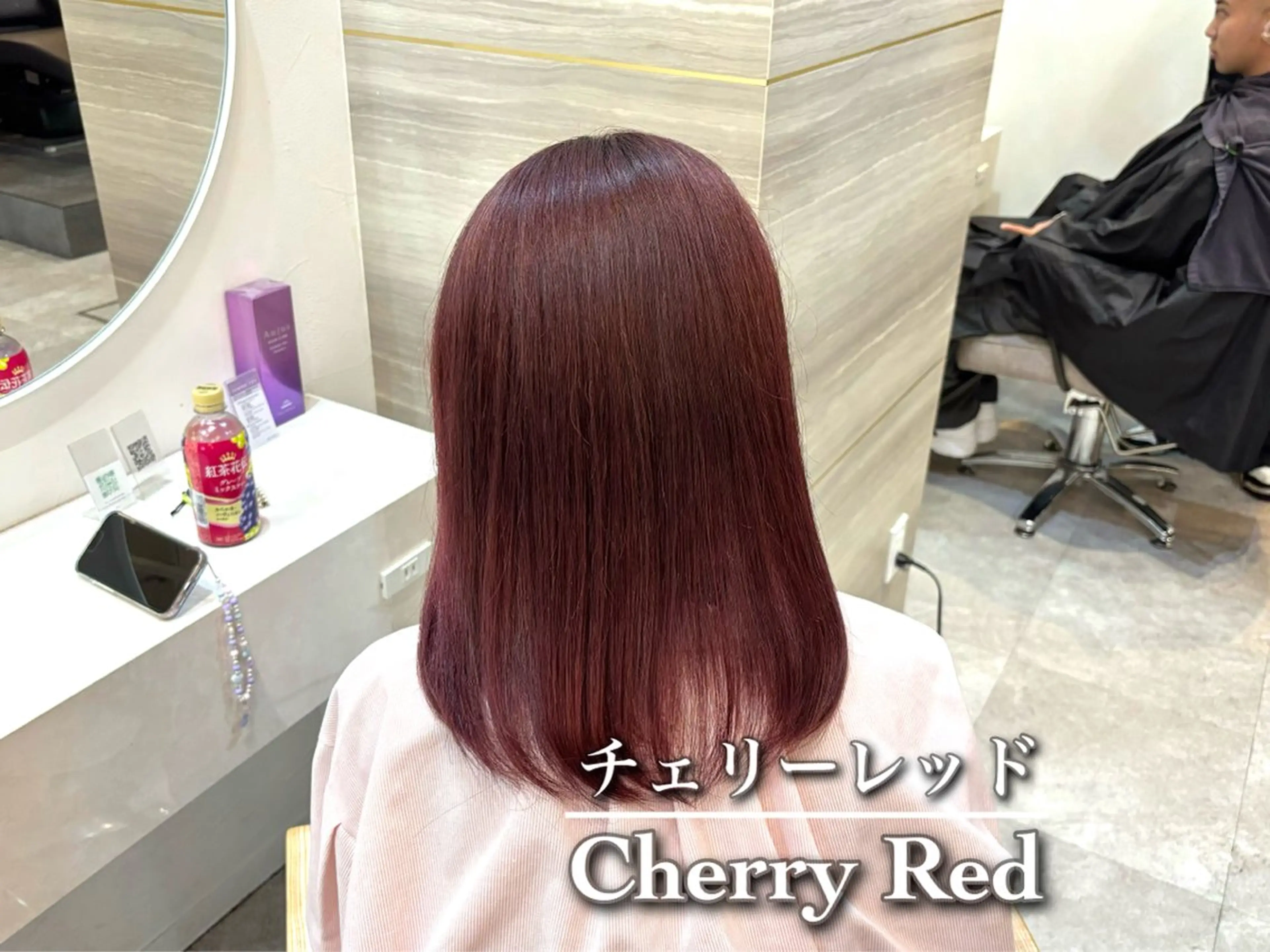 ミディアム カット ヘアカラー トリートメント NANA🍊/熊谷 /縮毛矯正/髪質改善のヘアスタイル