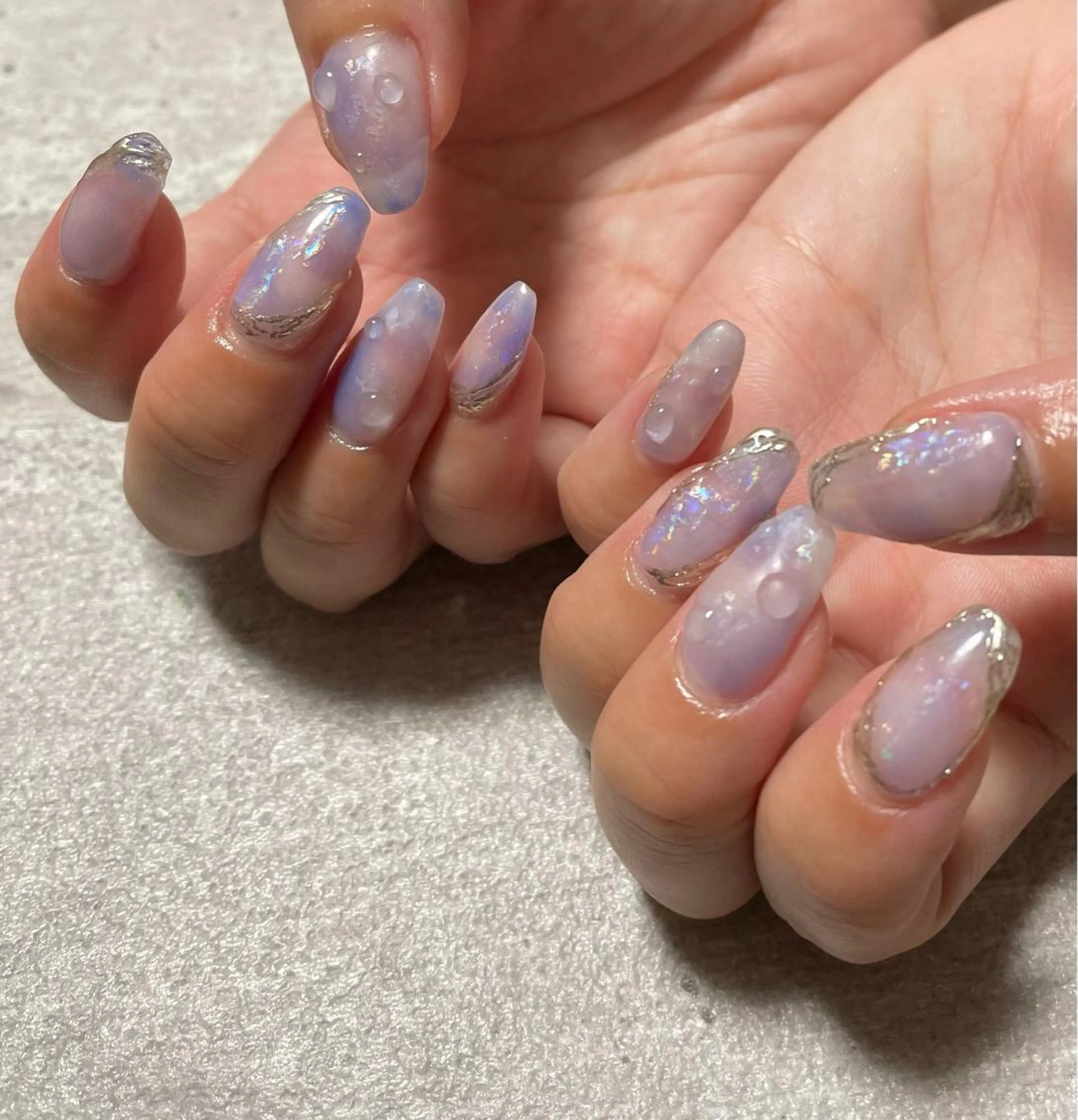 ネイル アートネイル ミラーネイル 横尾 麻里のネイルデザイン