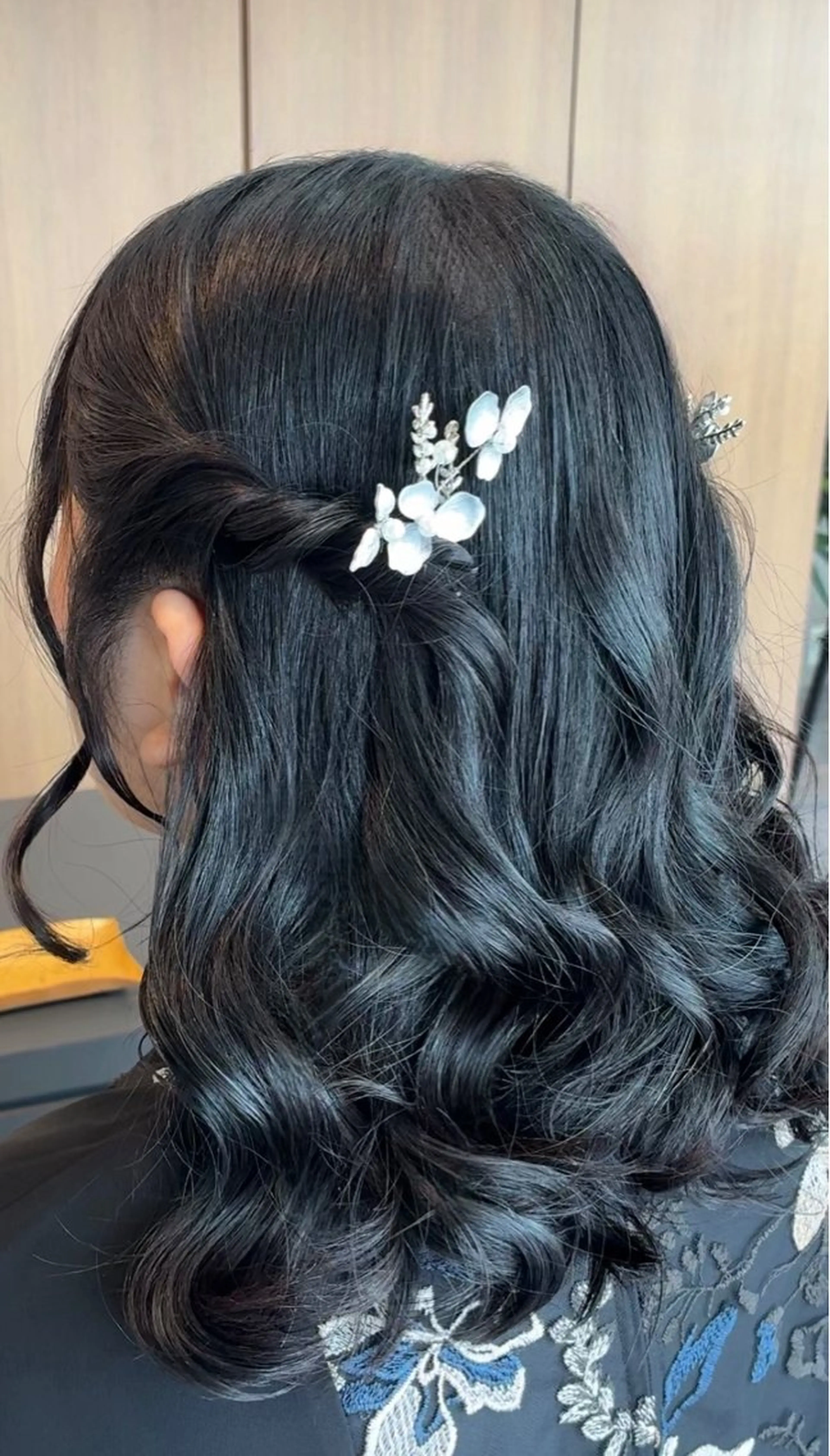 ミディアム ヘアアレンジ 結婚式・ブライダル ヘアセット arika もえのヘアスタイル