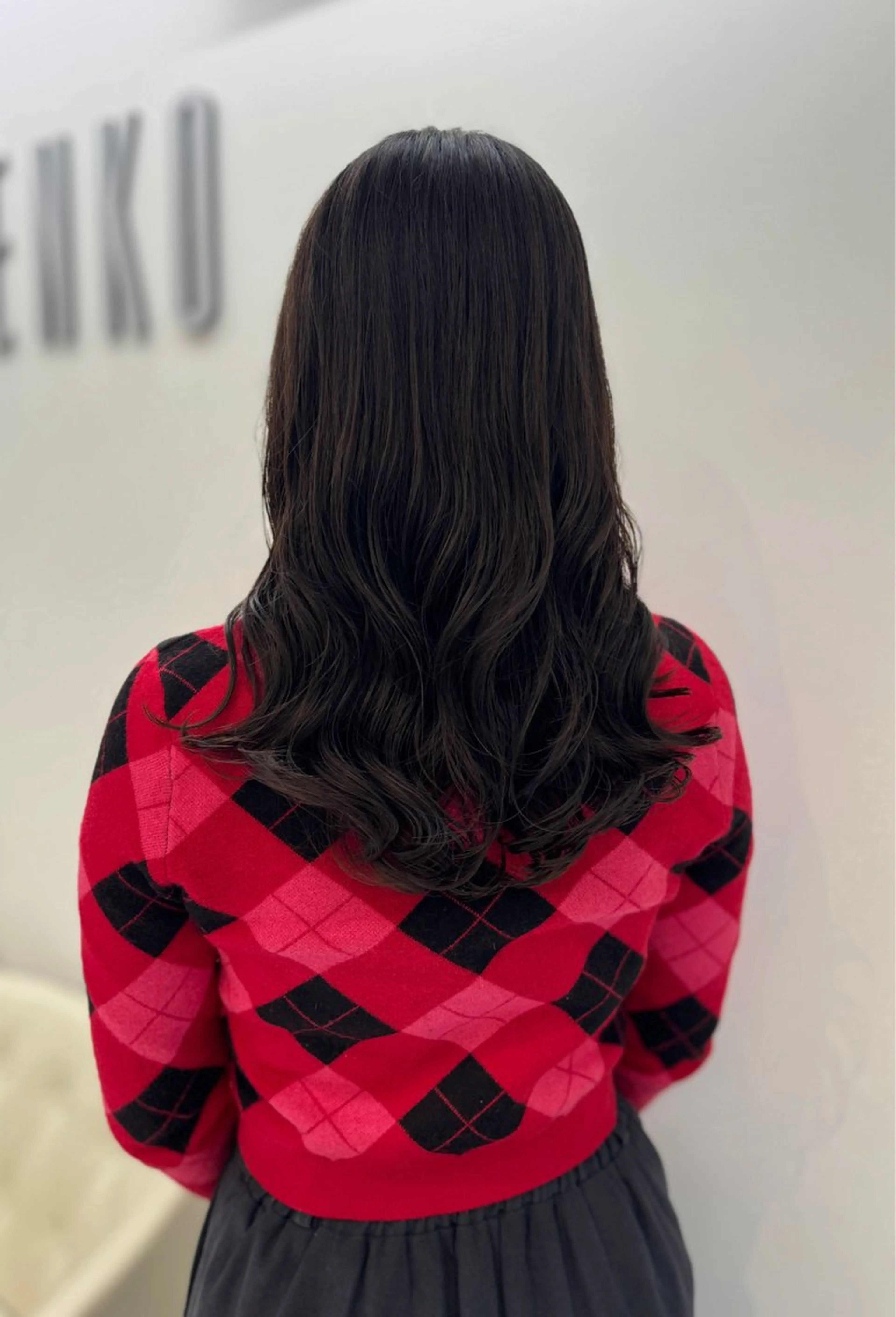 ロング パーマ 髪質改善 デジタルパーマ カット パーマ トリートメント コテ巻き風パーマ/ デジタルパーマのヘアスタイル