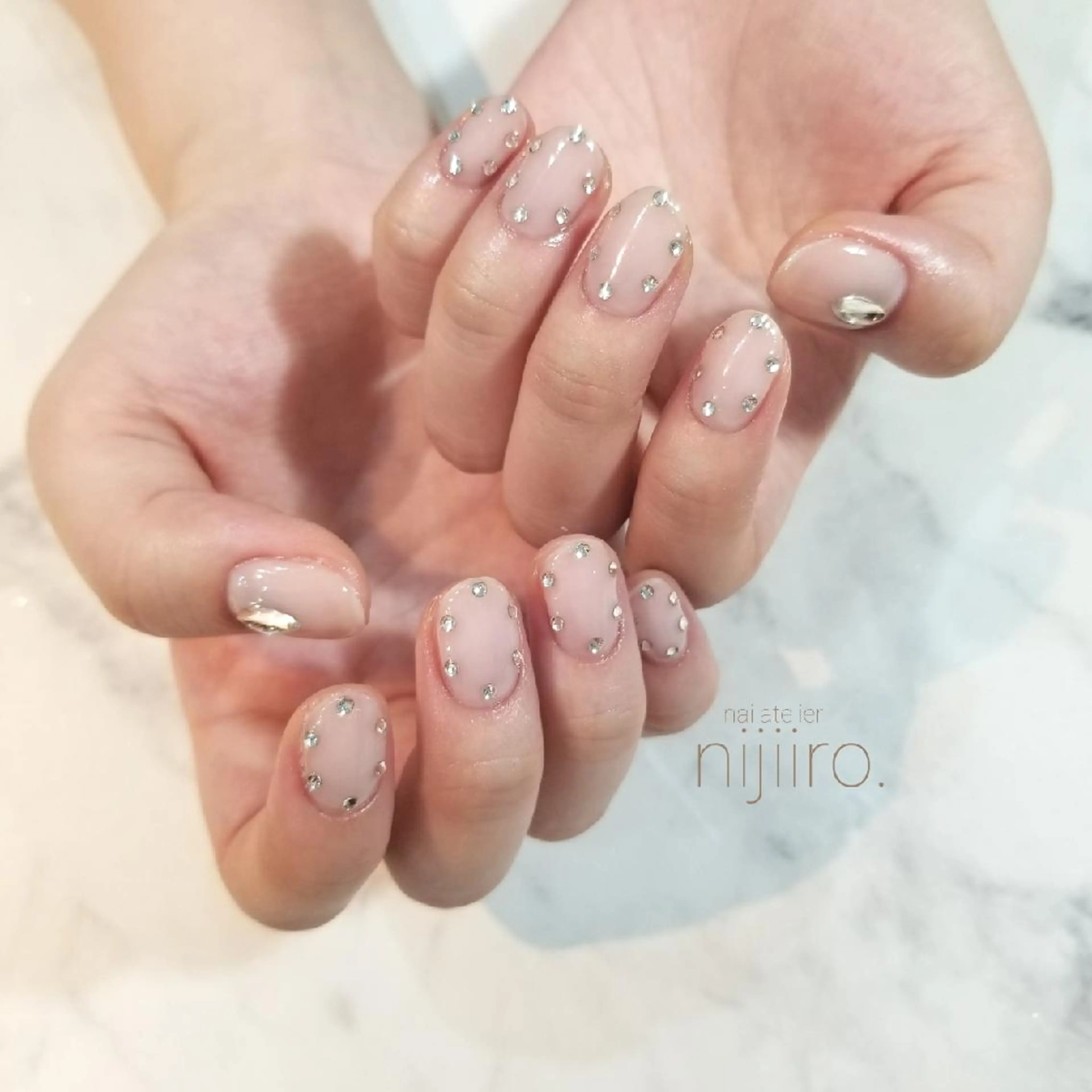 ネイル キラキラネイル ハンドネイル nijiiro🌈 サトウのネイルデザイン