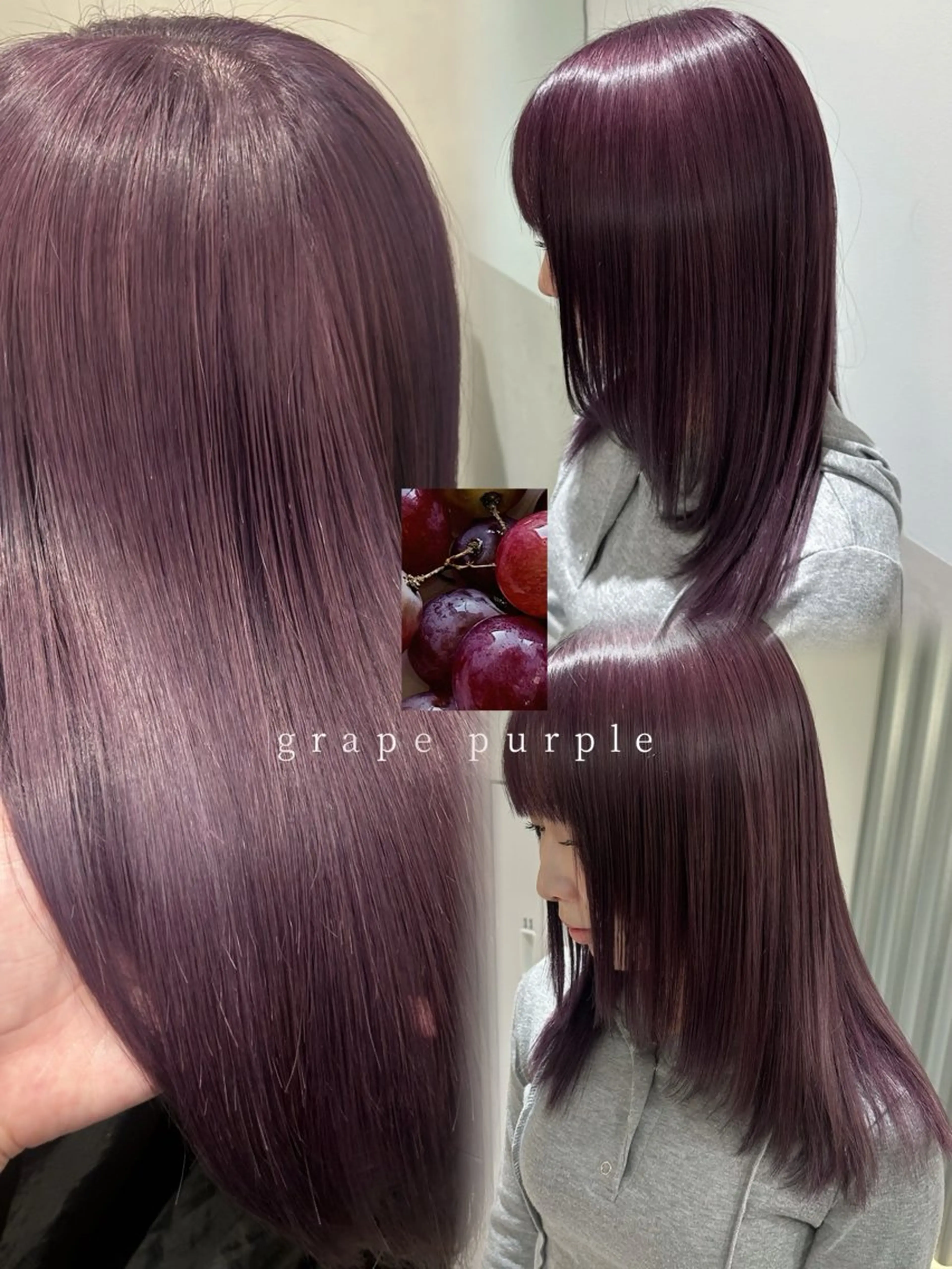 セミロング カラー 🤍垢抜け♡透明感 カラーmoeka🤍のヘアスタイル