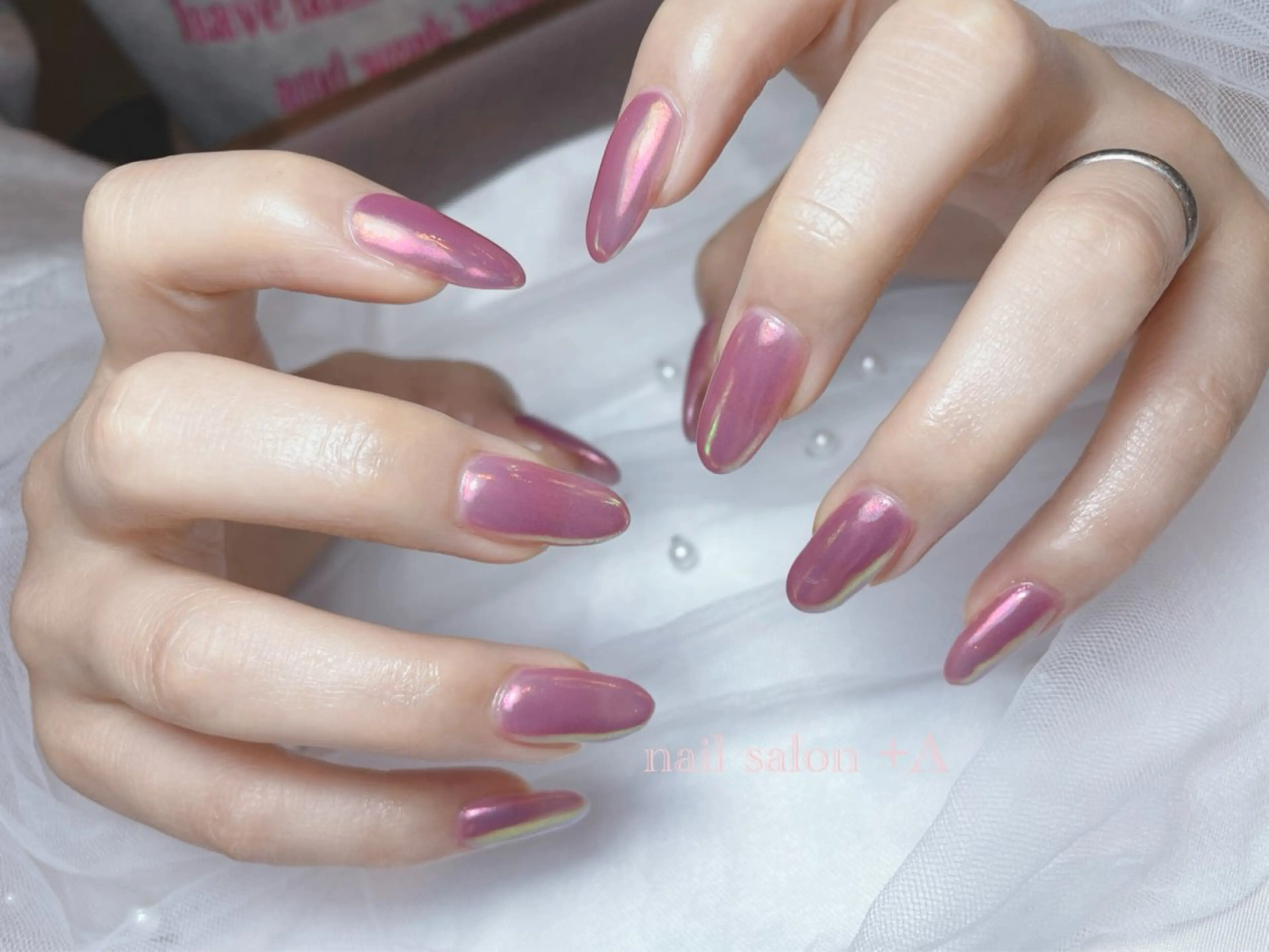 セミロング ハンドネイル Nail Salon +Aのネイルデザイン