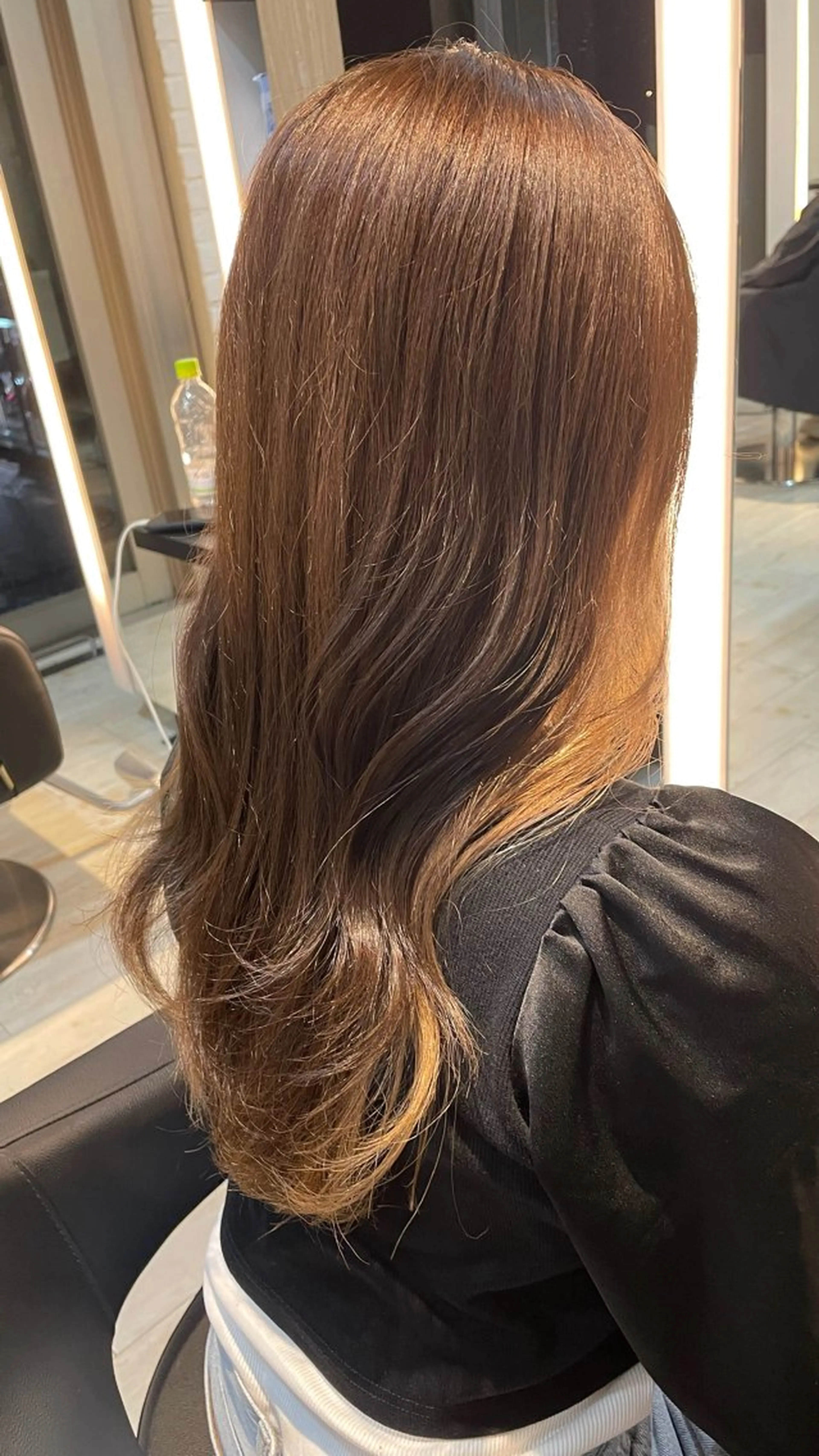 ロング カラー インナーカラー ヘアカラー トリートメント ブリーチ/髪質改善/ ハイトーン/暖色のヘアスタイル