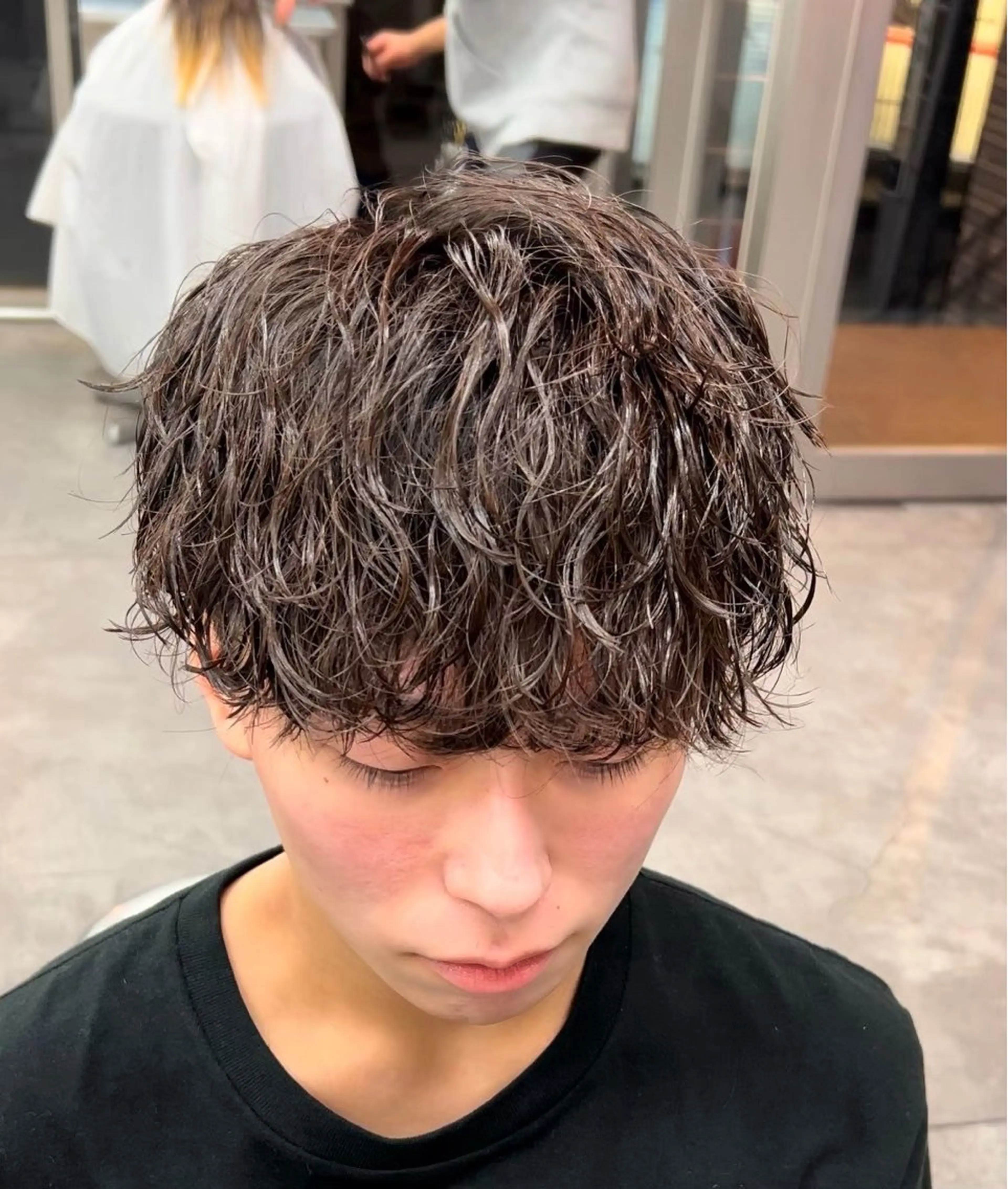 パーマ メンズ カット パーマ メンズ特化✨️ 韓国風パーマ🔥一八のヘアスタイル