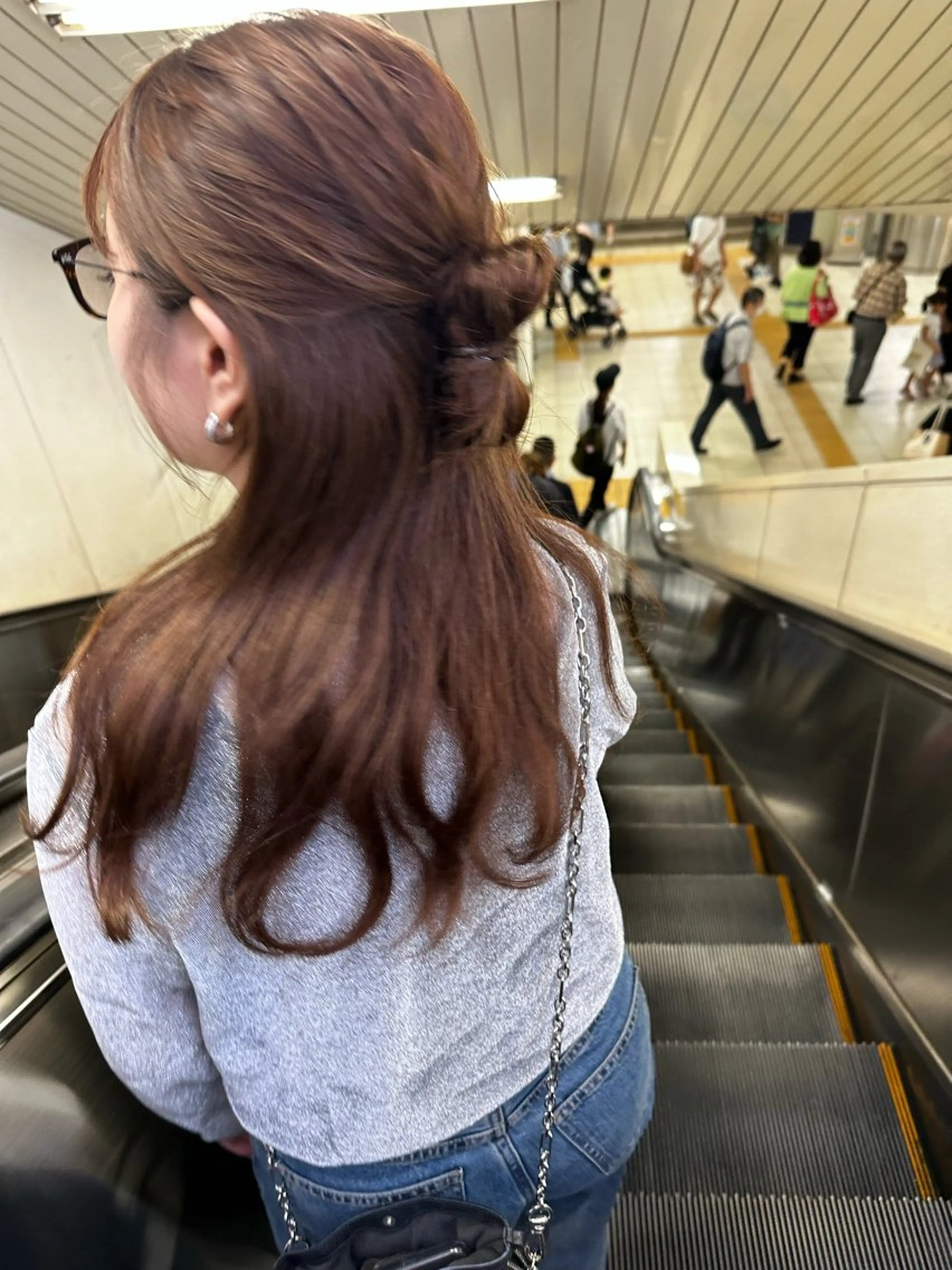 セミロング カラー カット ヘアカラー 髪質改善/韓国/ ヘアセット/夏美のヘアスタイル