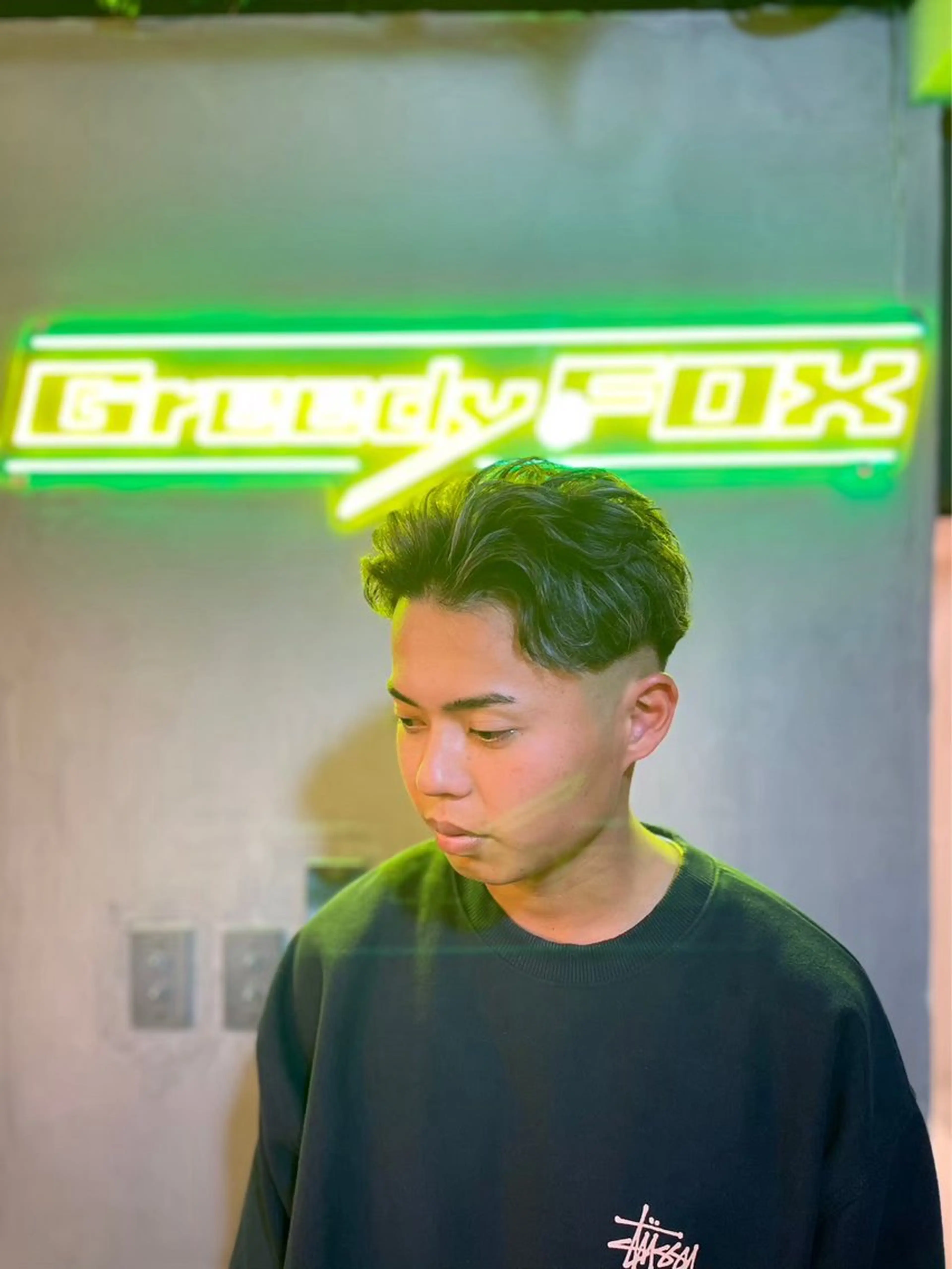 ミディアム パーマ カット パーマ dunhill 斉藤 大樹/メンズカットのヘアスタイル