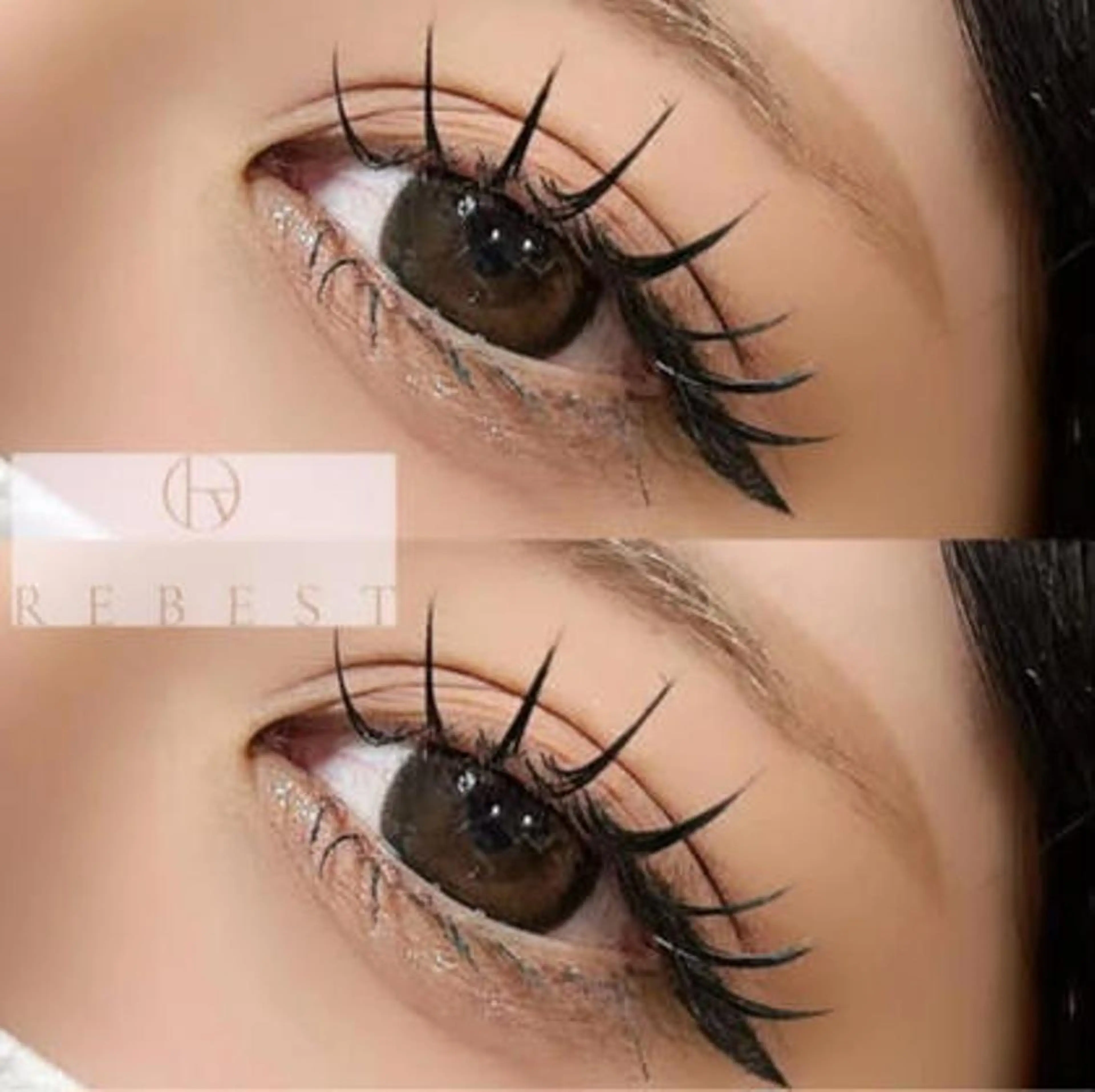 マツエク・マツパ フラットラッシュ ＲＥＢＥＳＴ ｅｙｅｌａｓｈのマツエク・マツパデザイン