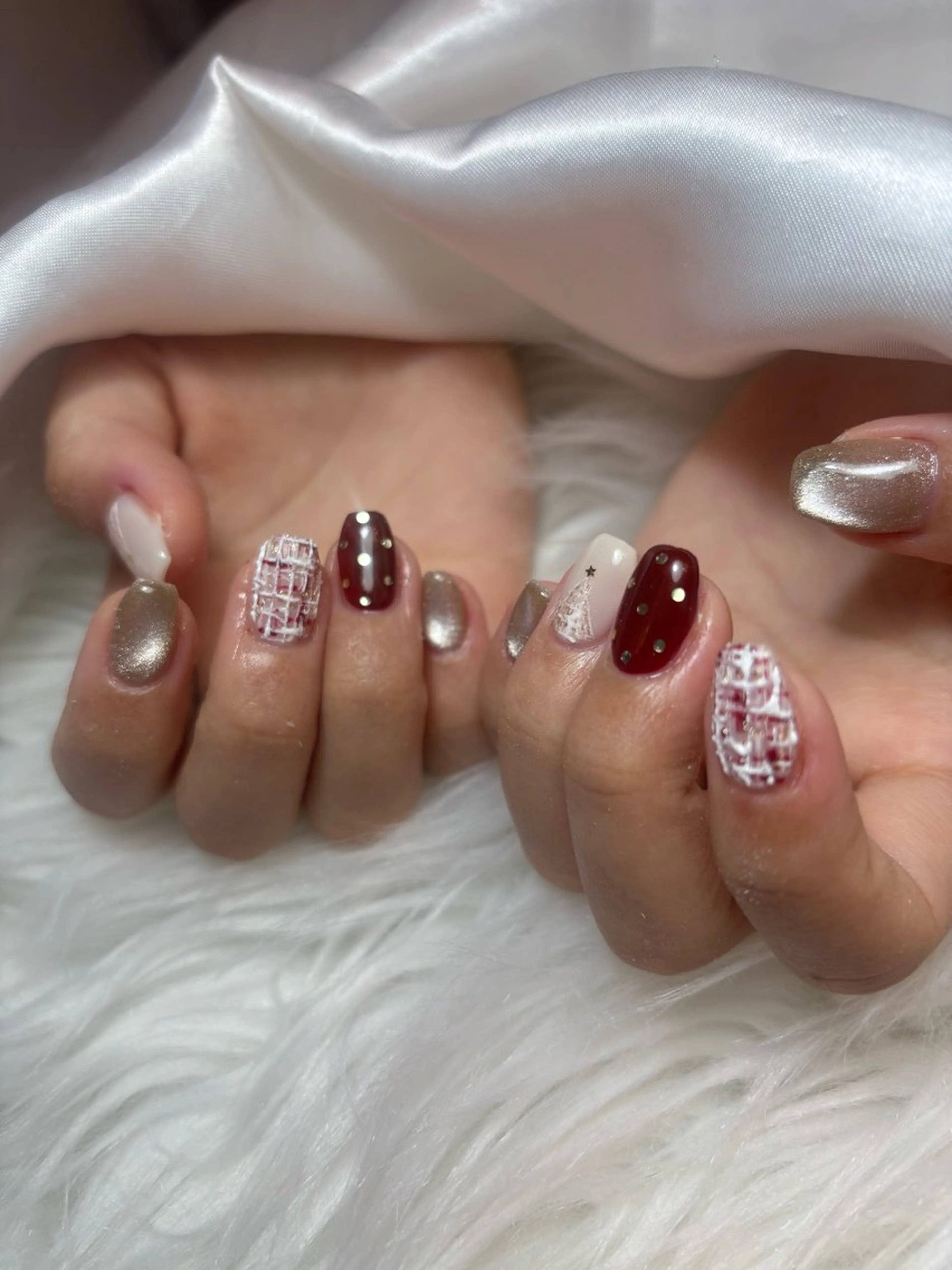 ネイル ブルー キラキラネイル 韓国ネイル マグネットネイル シンプルネイル timtam --sakiのネイルデザイン