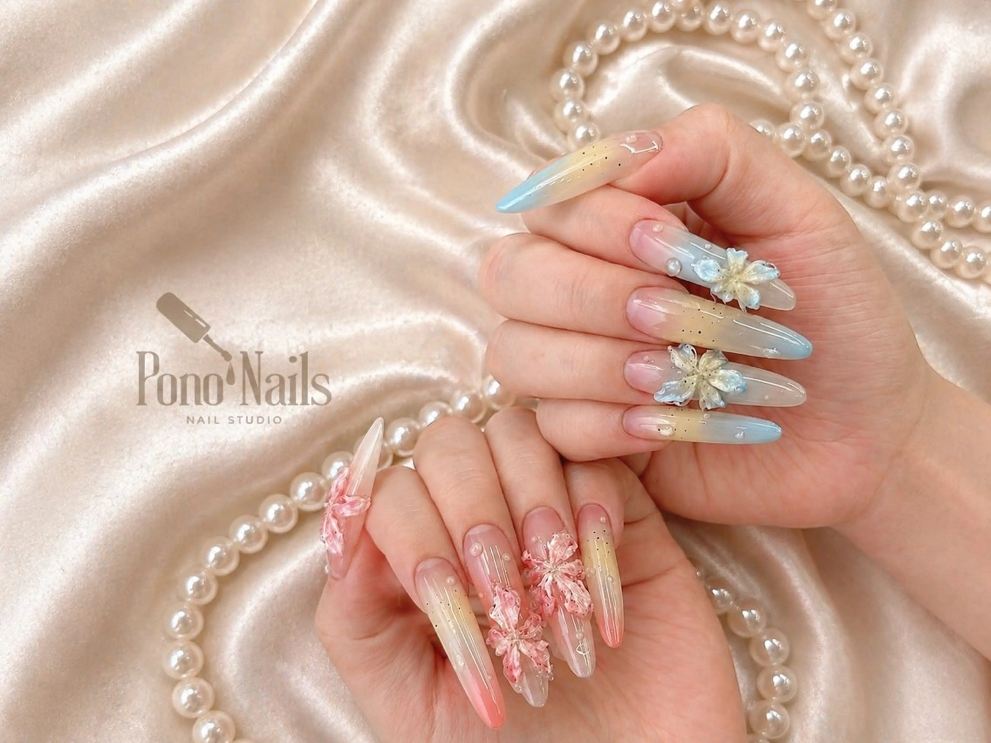 ロング ティキ Pono Nailsのネイルデザイン