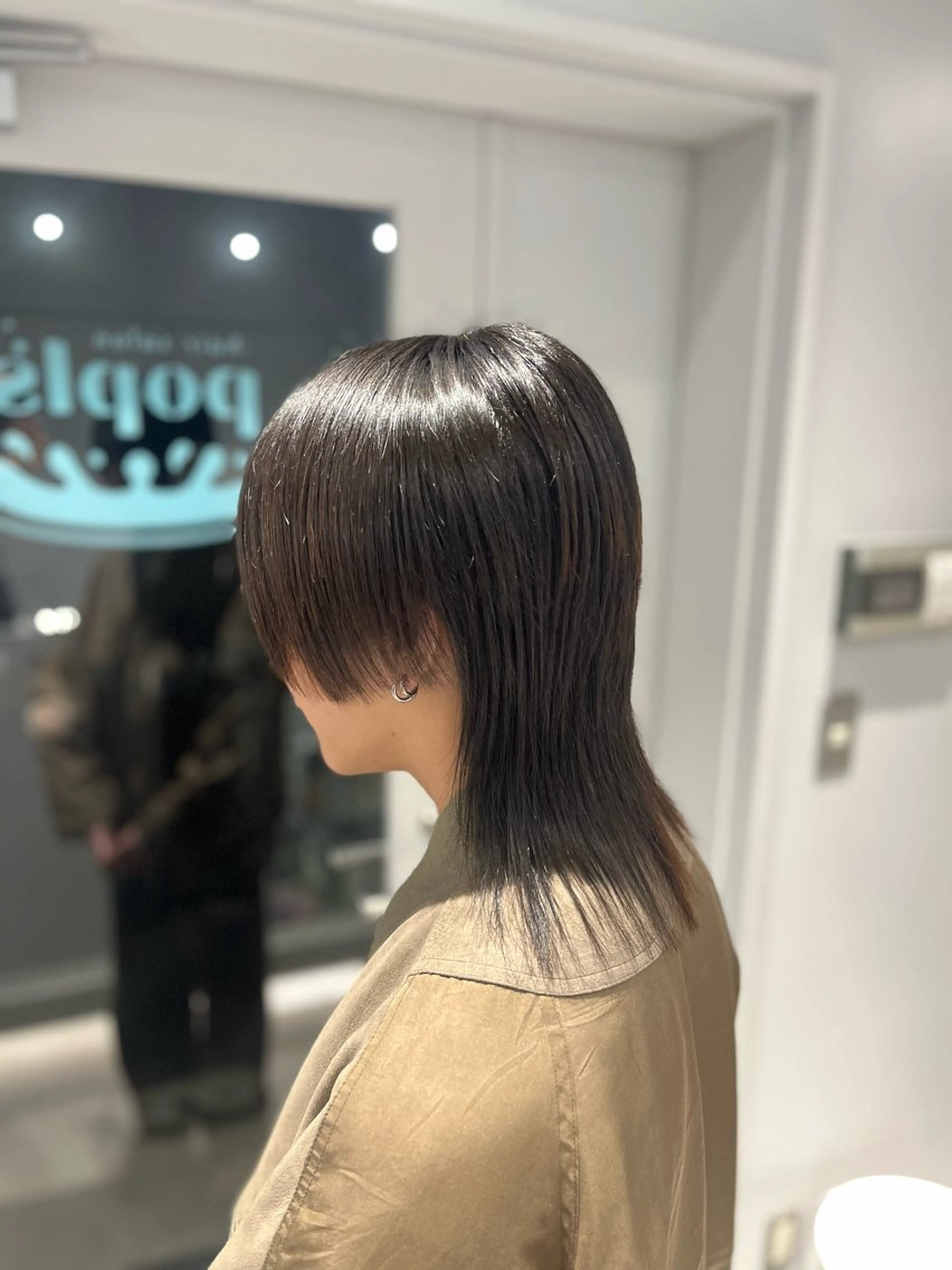 セミロング ウルフカット 無料カットモデル ユナのヘアスタイル