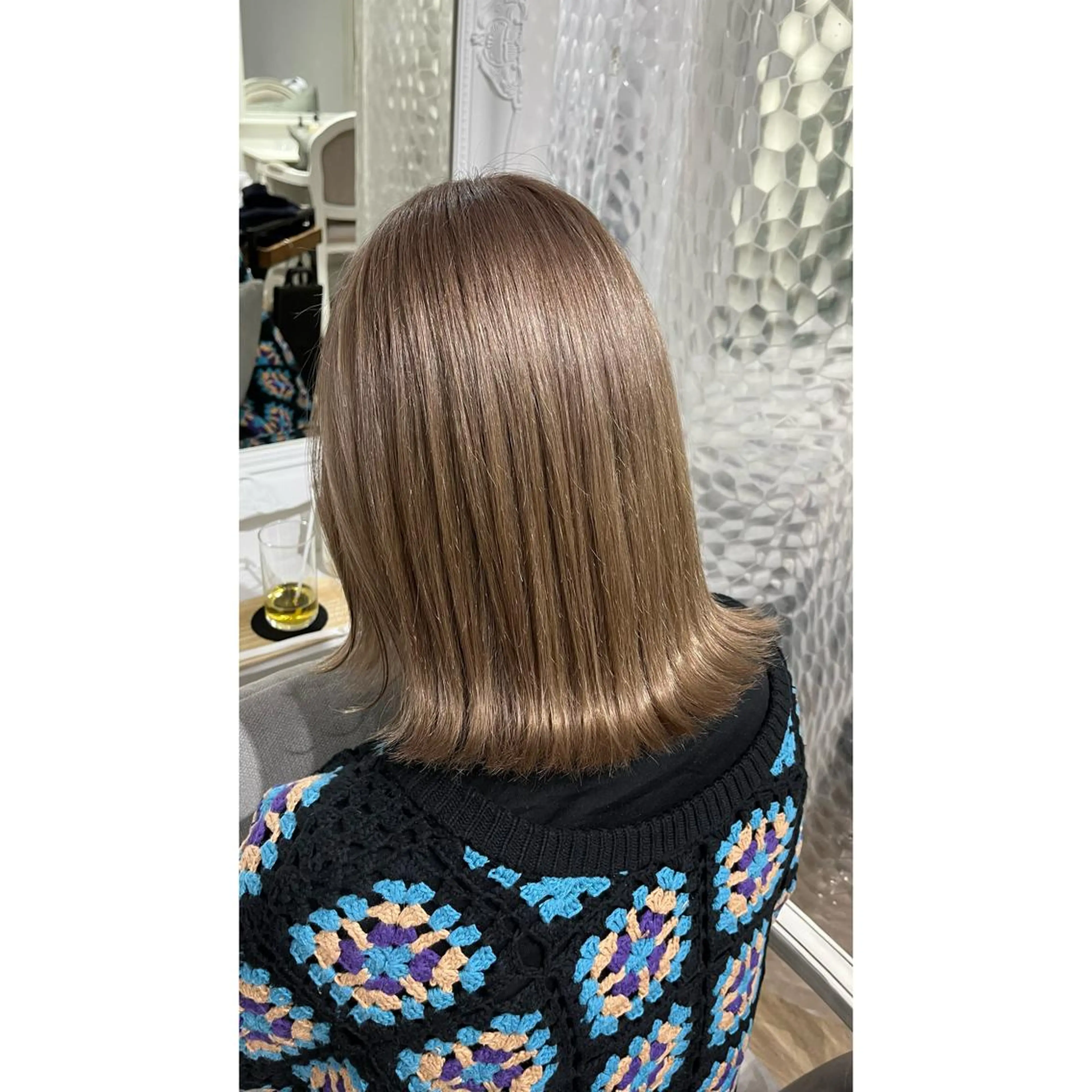 ミディアム カラー ヘアカラー トリートメント 梅田/髪質改善カラー ❄︎ mikiのヘアスタイル