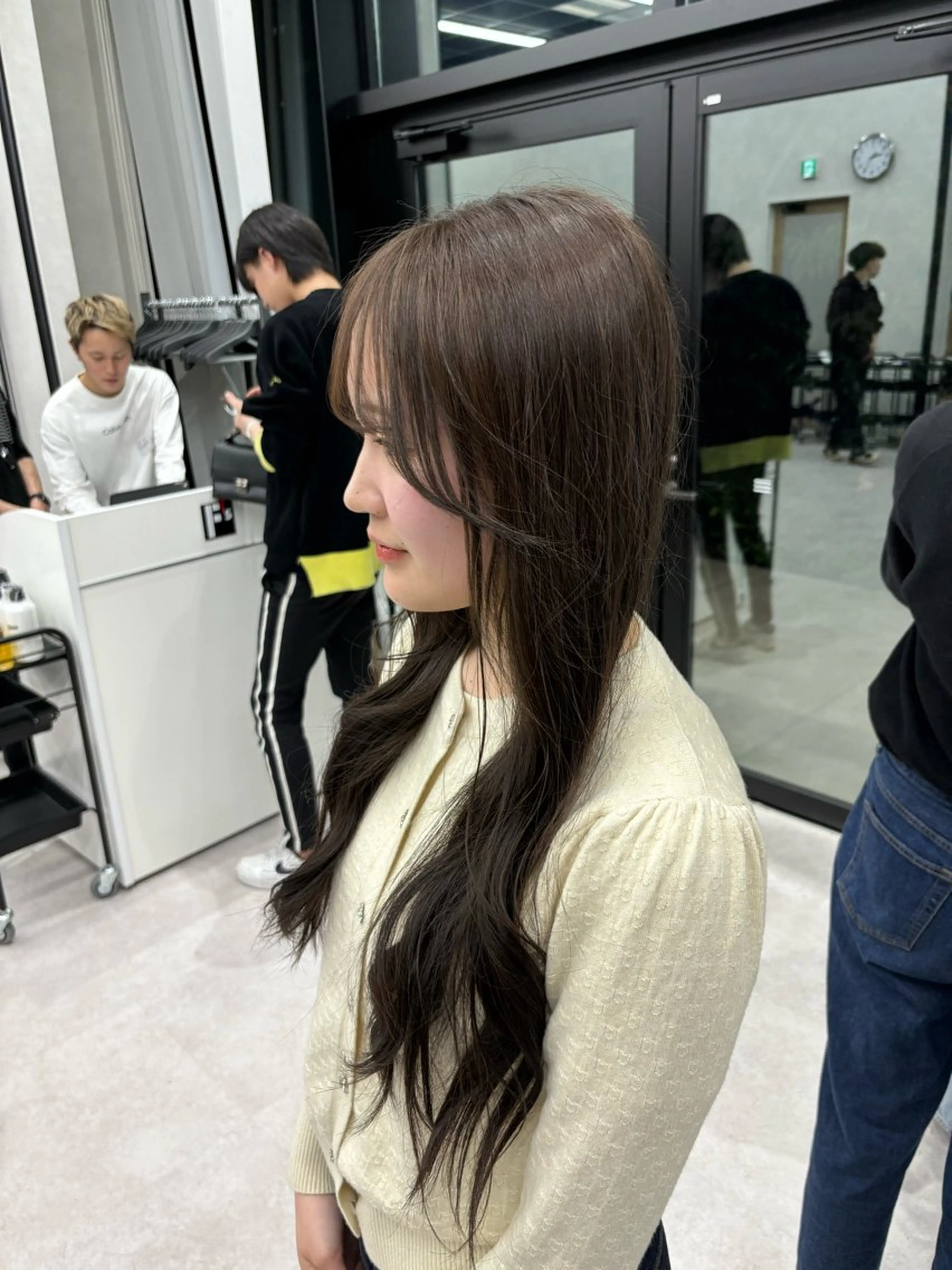 ロング カラー ベージュカラー オリーブベージュ 🫧韓国風透明感 ヘア🫧towaのヘアスタイル