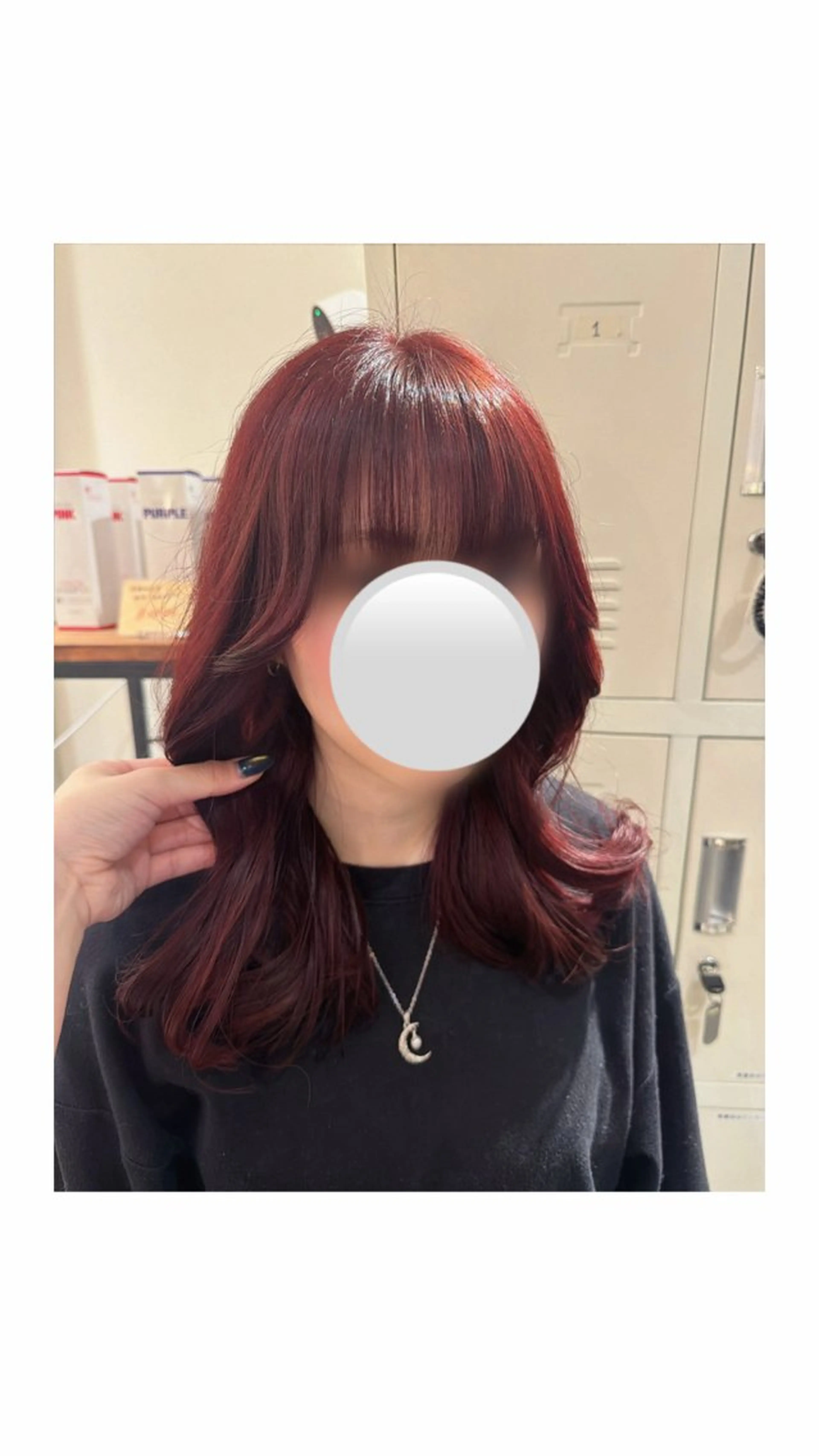 セミロング カラー ヨシンモリ ヘアカラー 優乃 ❄️のヘアスタイル