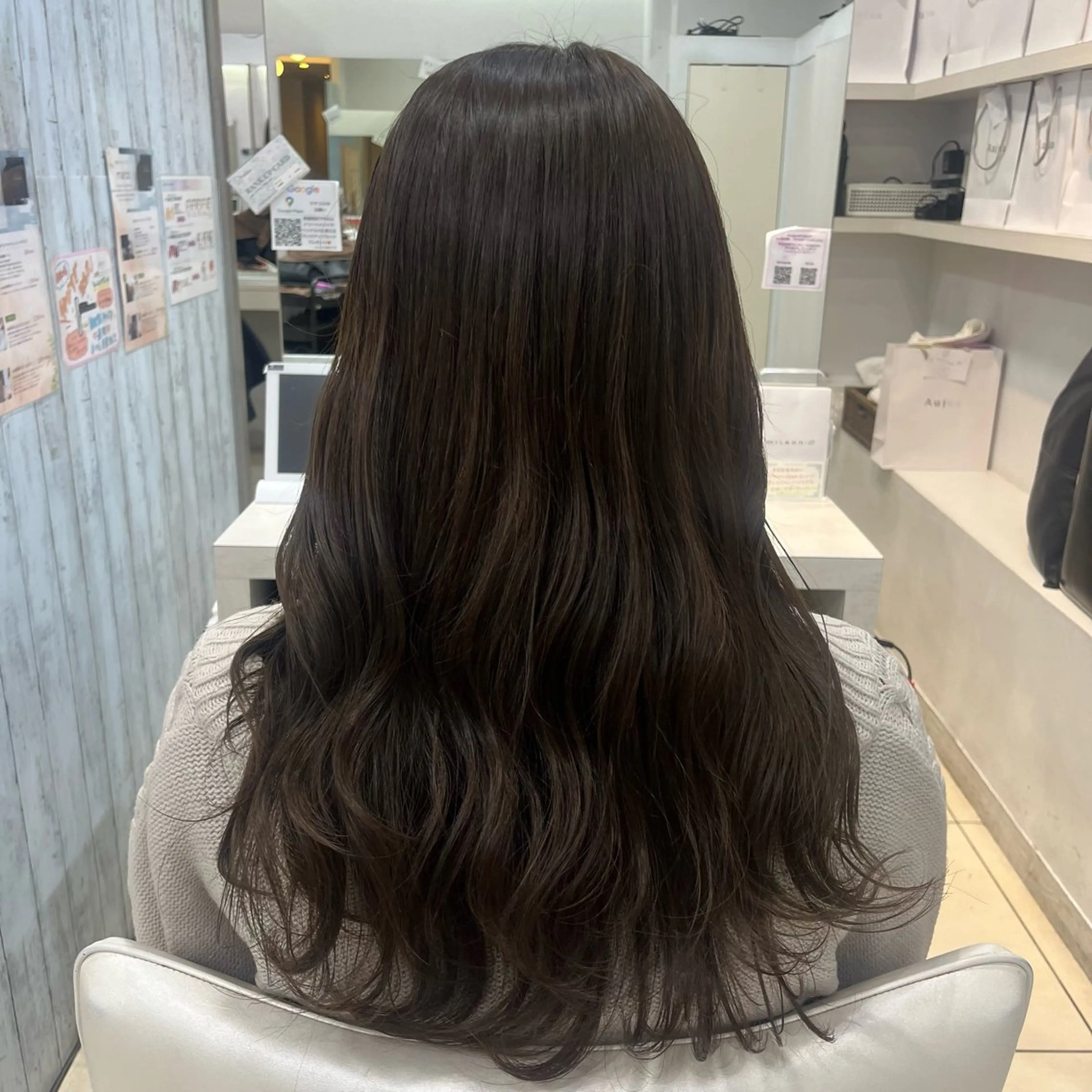 セミロング 【髪質改善カラー】 あむ·. ⟡ 🖤のヘアスタイル