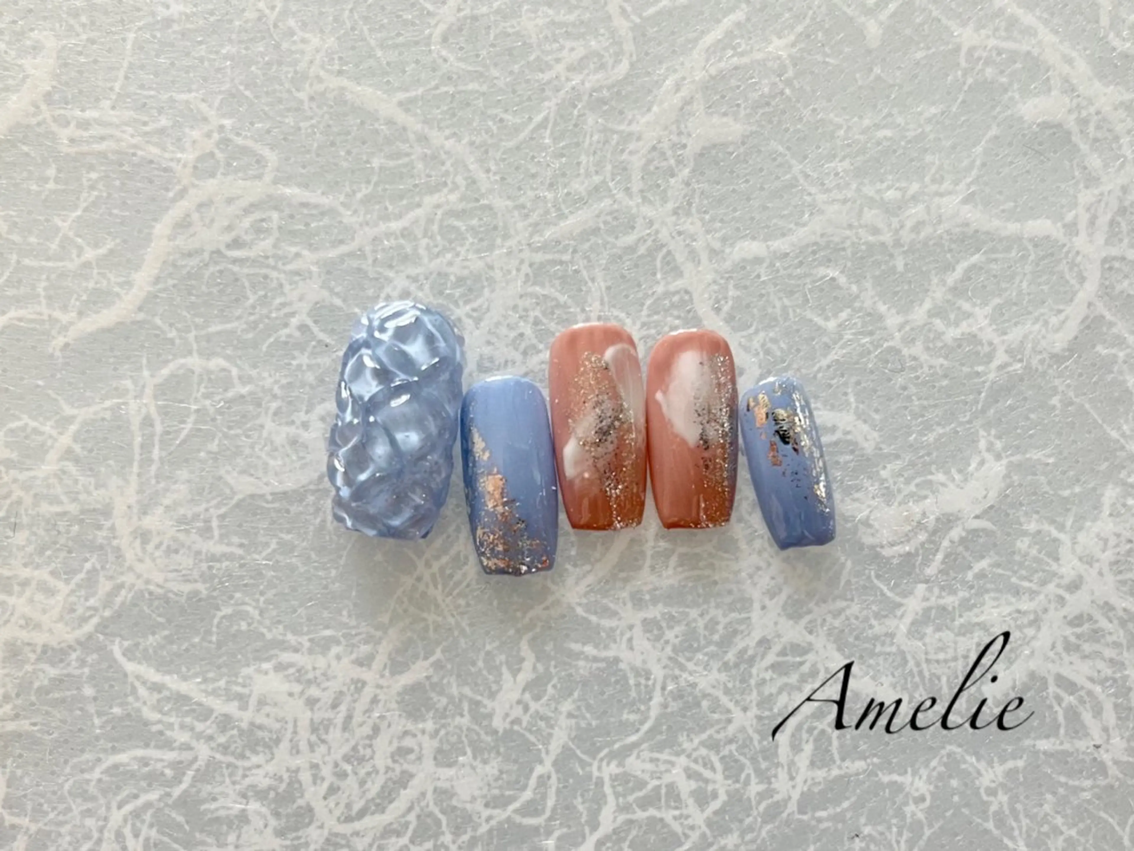 ネイル ハンドネイル いちじゅう あおいのネイルデザイン