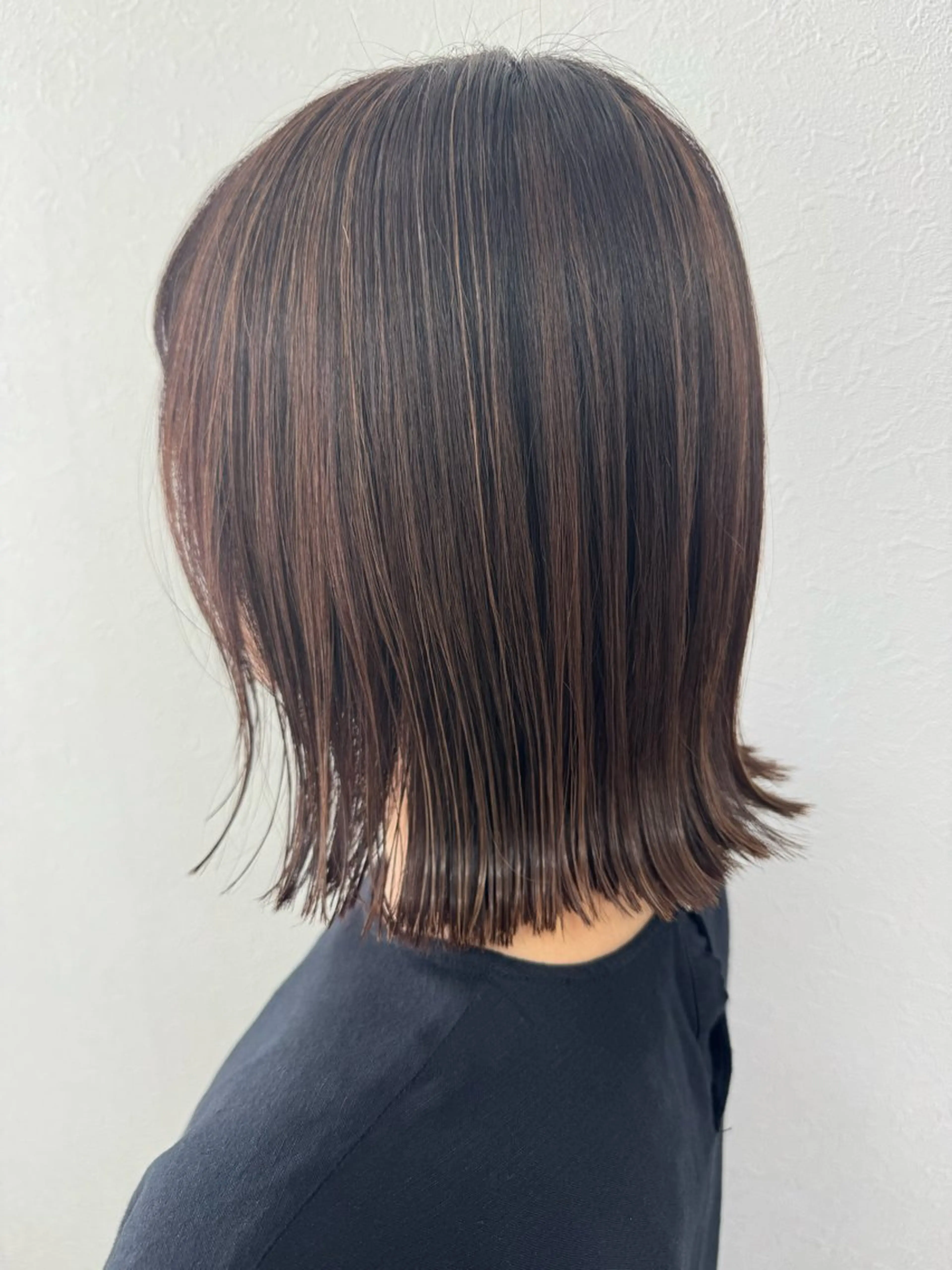 ミディアム ハイライト A.casa うえだのヘアスタイル