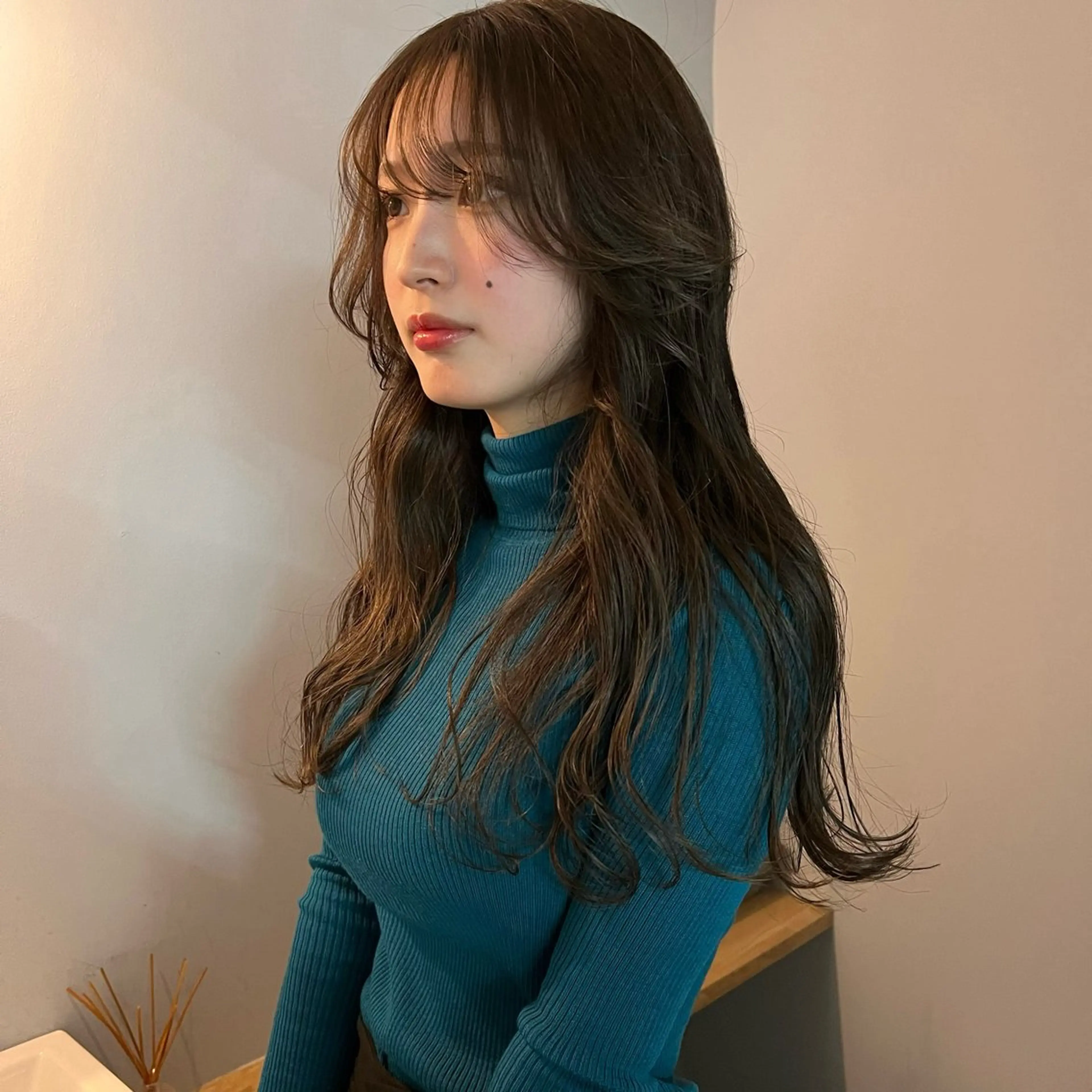 ロング 舟橋耀/ブリーチカラ ー/レイヤーカットのヘアスタイル