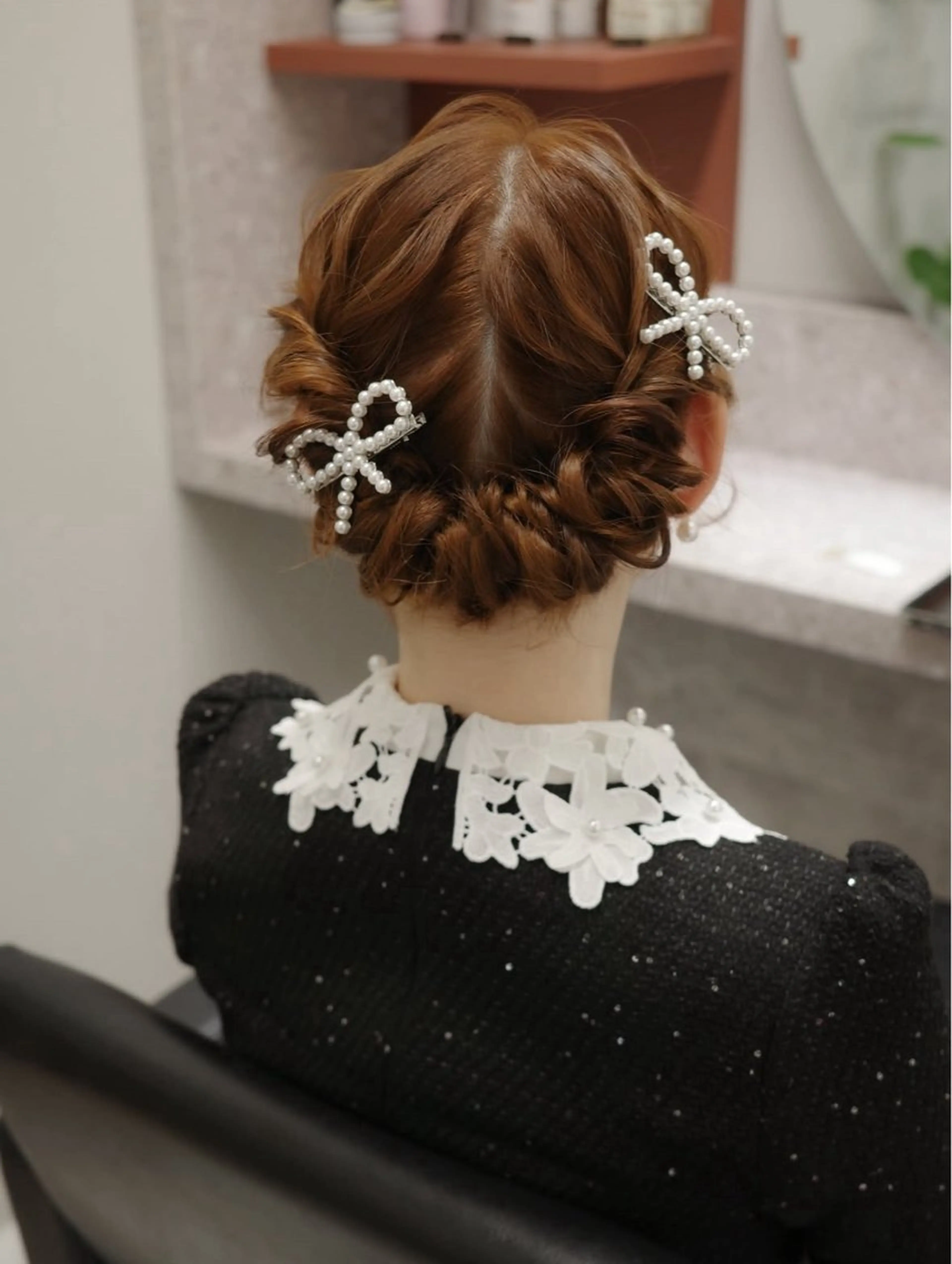 ミディアム ヘアアレンジ hiide sisiのヘアスタイル