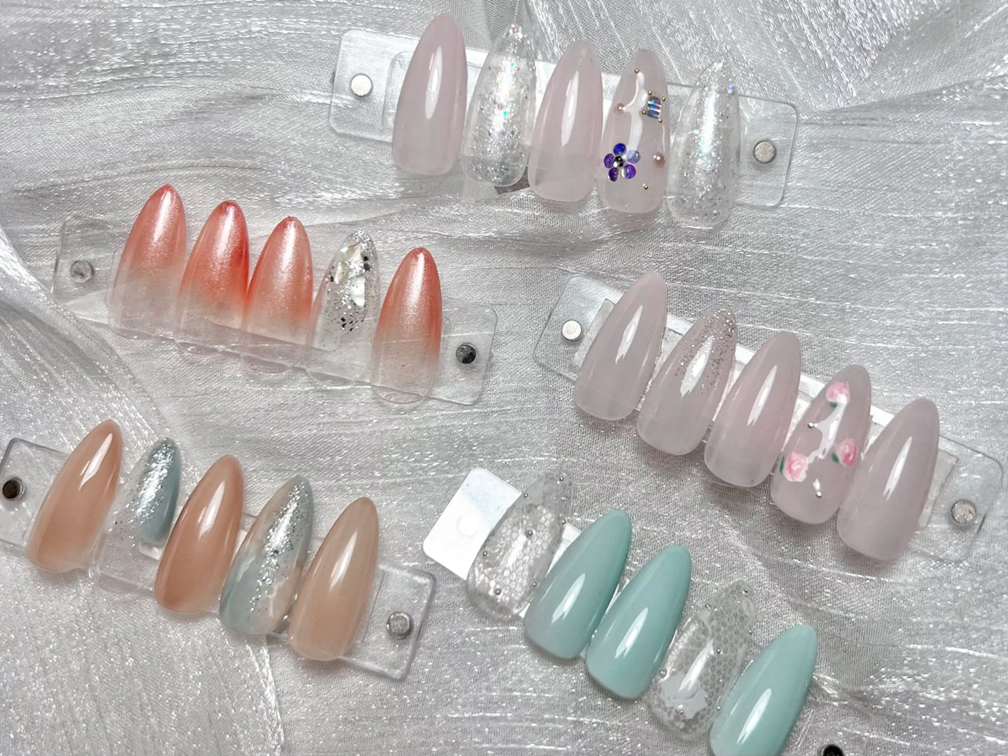 ネイル アートネイル ジェルネイル 韓国ネイル マグネットネイル オフィスネイル ハンドネイル Nail by EN 🪽Amiのネイルデザイン