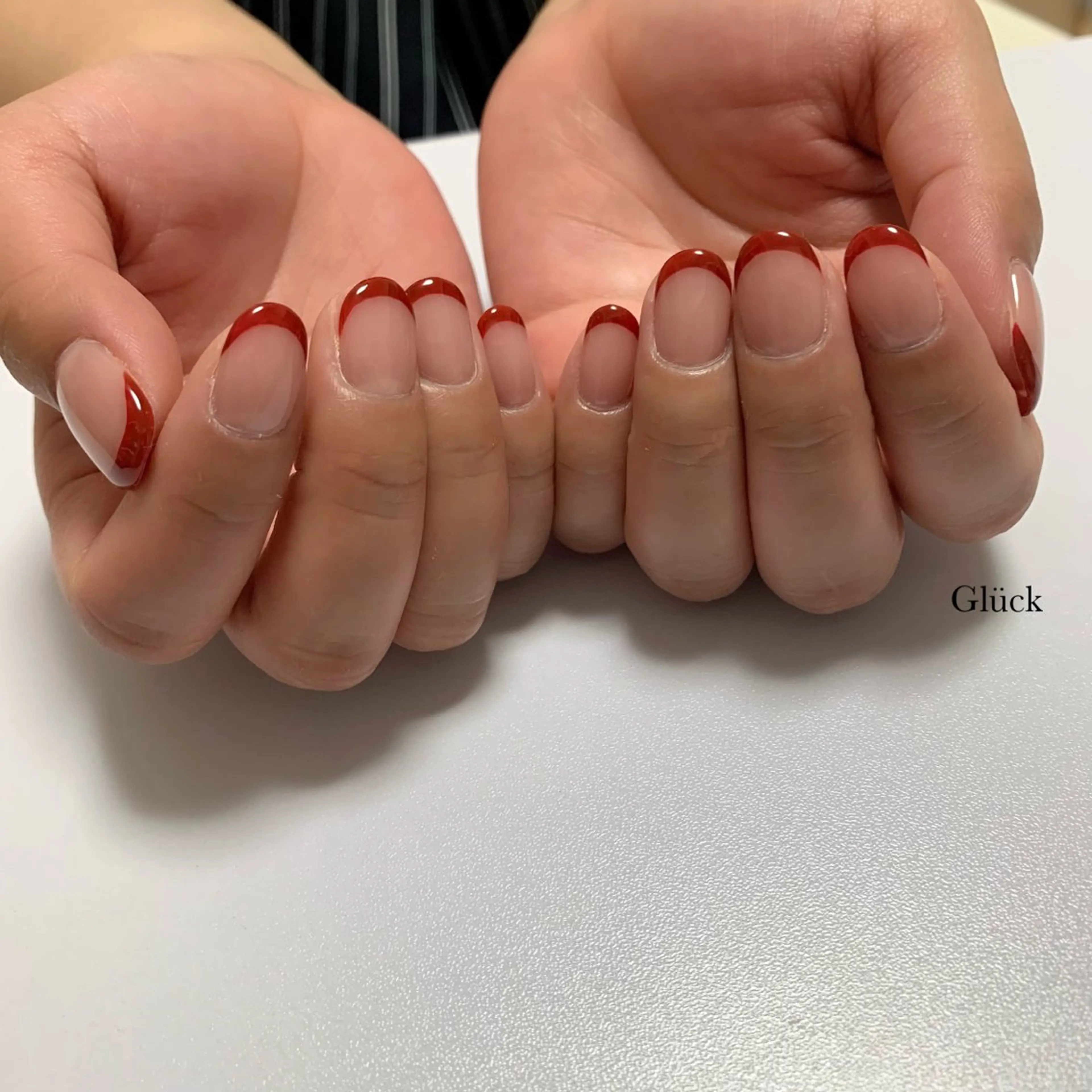 ネイル フレンチネイル ハンドネイル 大城 愛のネイルデザイン