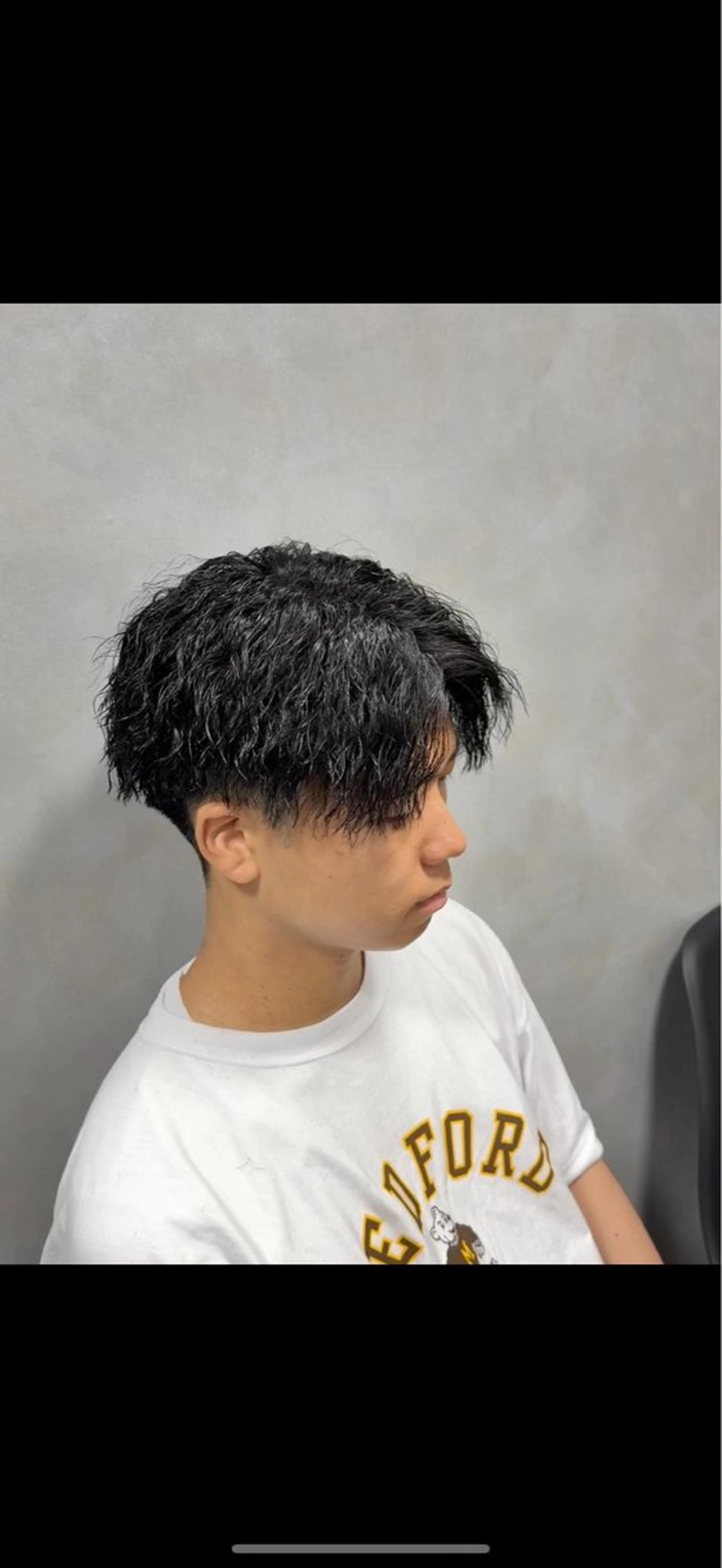 ミディアム パーマ メンズ カット パーマ メンズパーマ特化 美容師kouyaのヘアスタイル