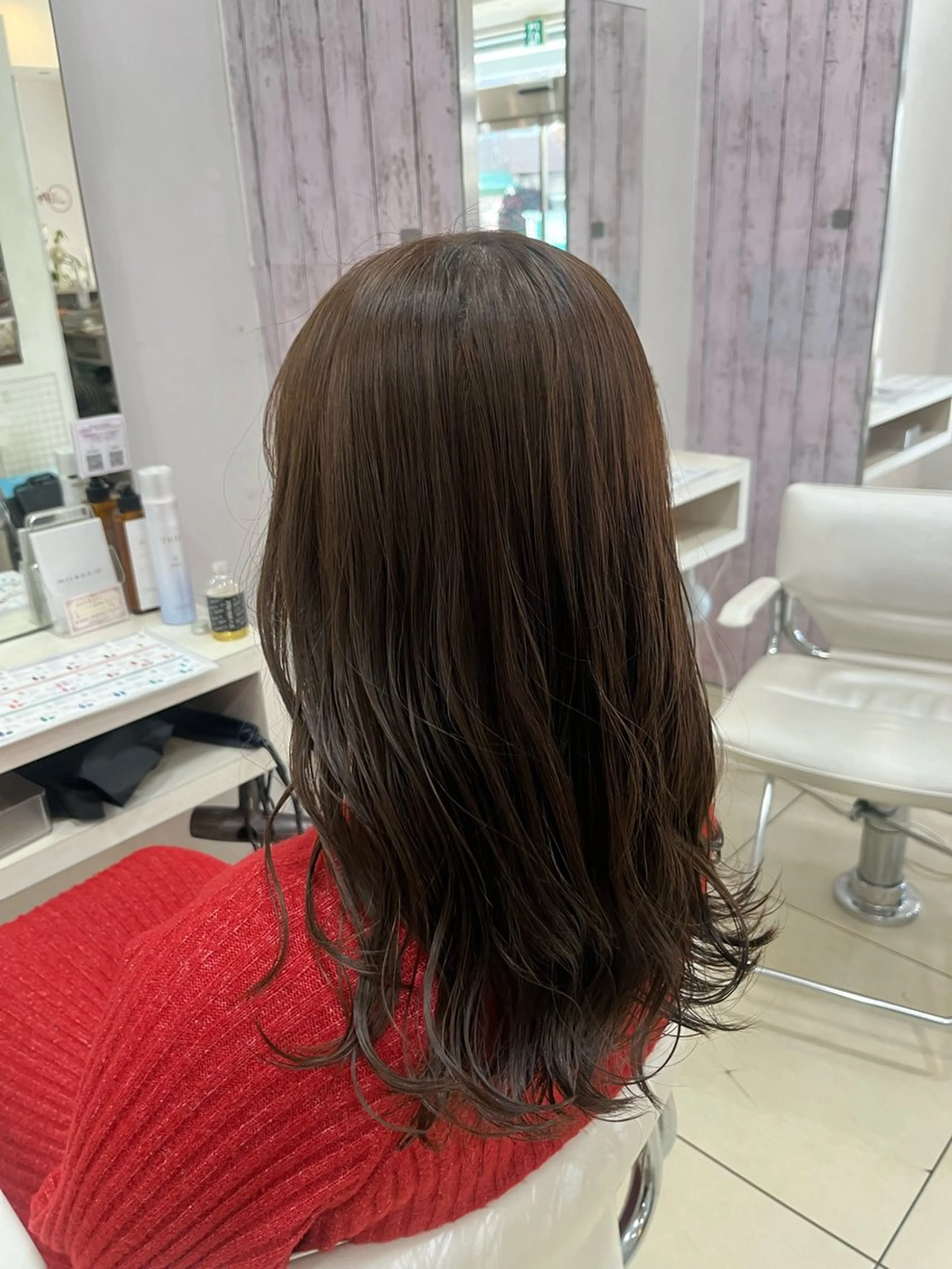 セミロング カラー ブラウンカラー カット ヘアカラー 🤎ベージュカラー/ 髪質改善/山岸🤎のヘアスタイル