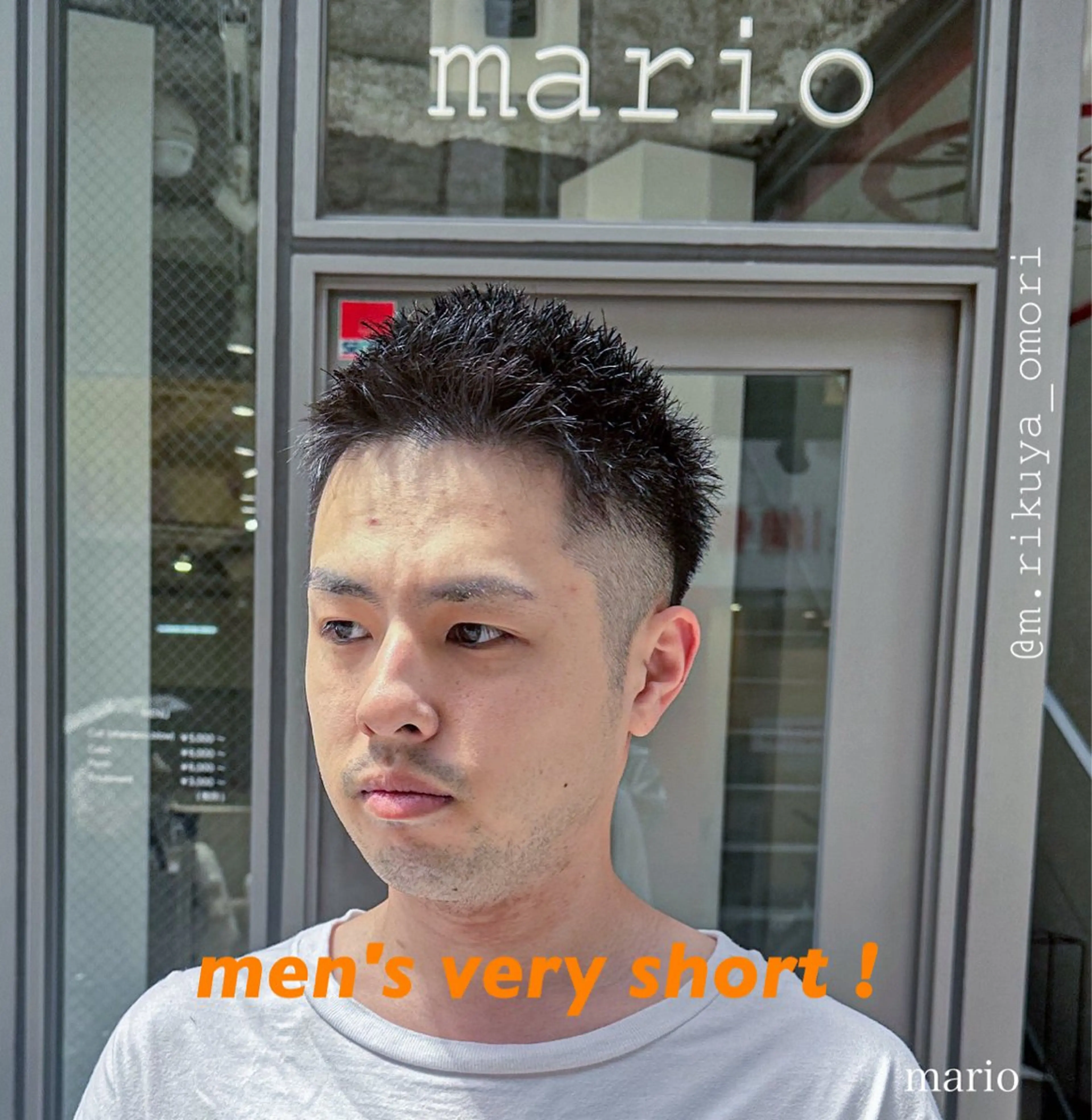 ショート パーマ メンズ mario所属・松岡 陸弥のヘアスタイル