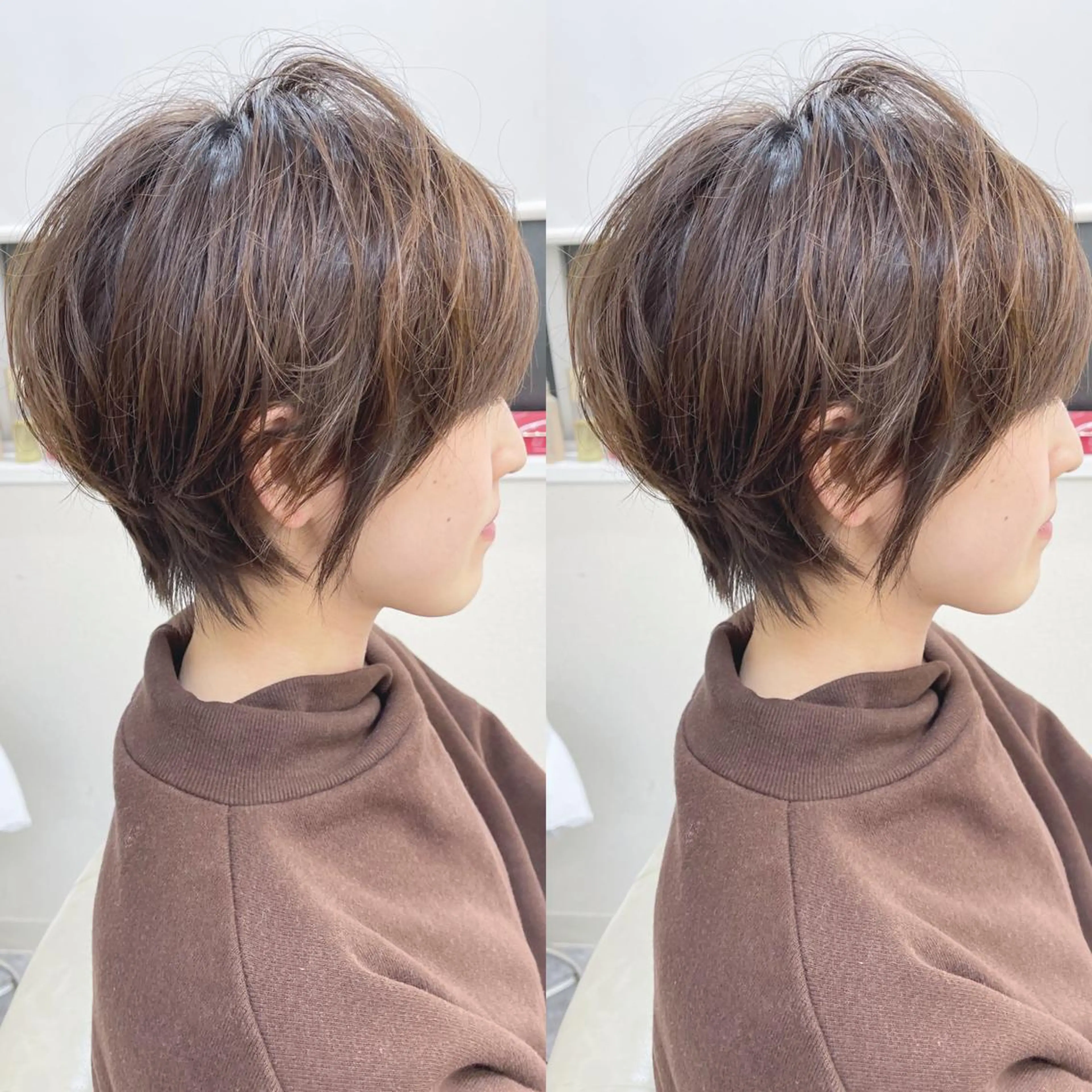 ショート ショートボブ ハンサムショート ボブ ショートヘア カット パーマ H所属・H (エイチ) 烏丸御池店のヘアスタイル