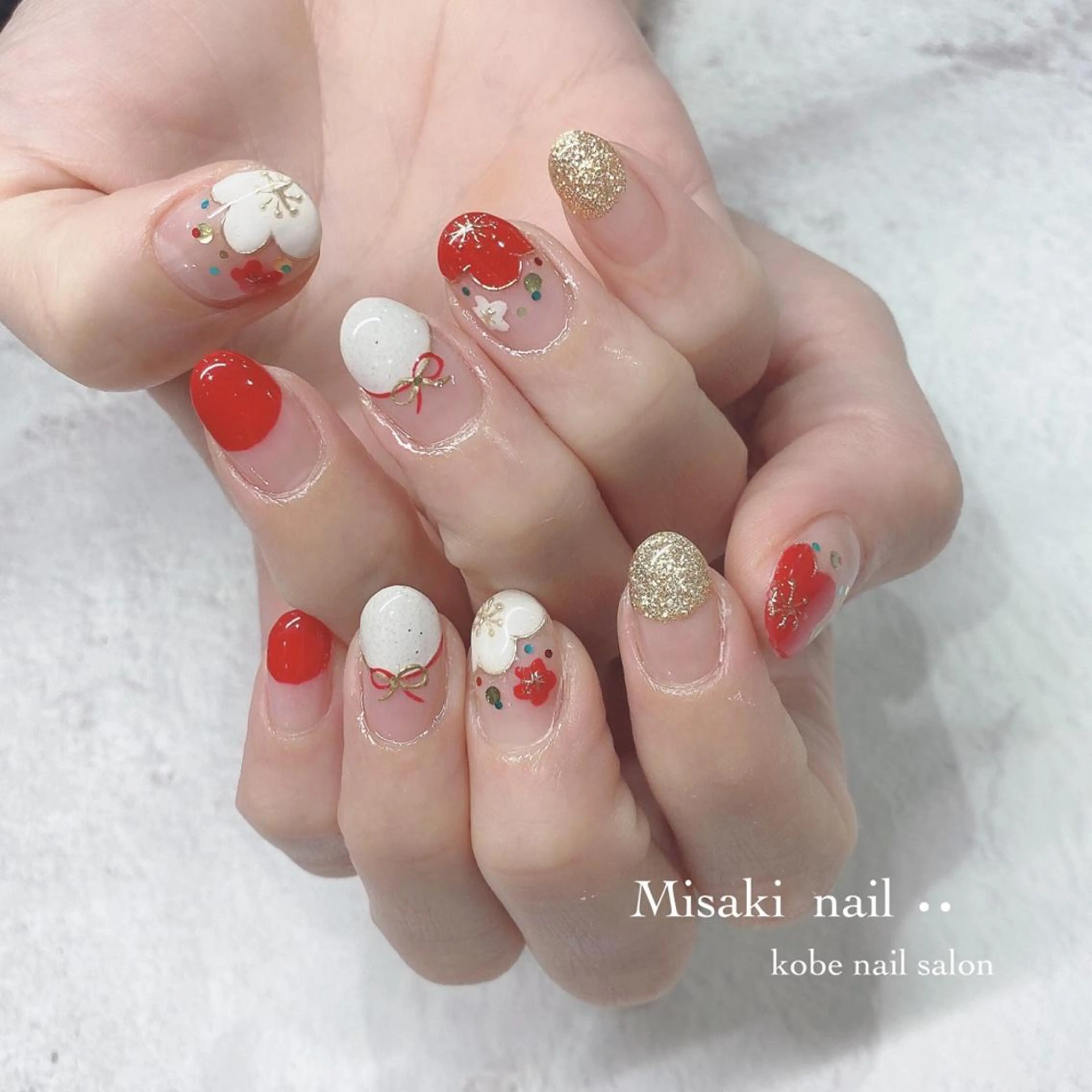 ネイル 韓国ネイル ワンホンネイル ハンドネイル nailsalon miinailsのネイルデザイン