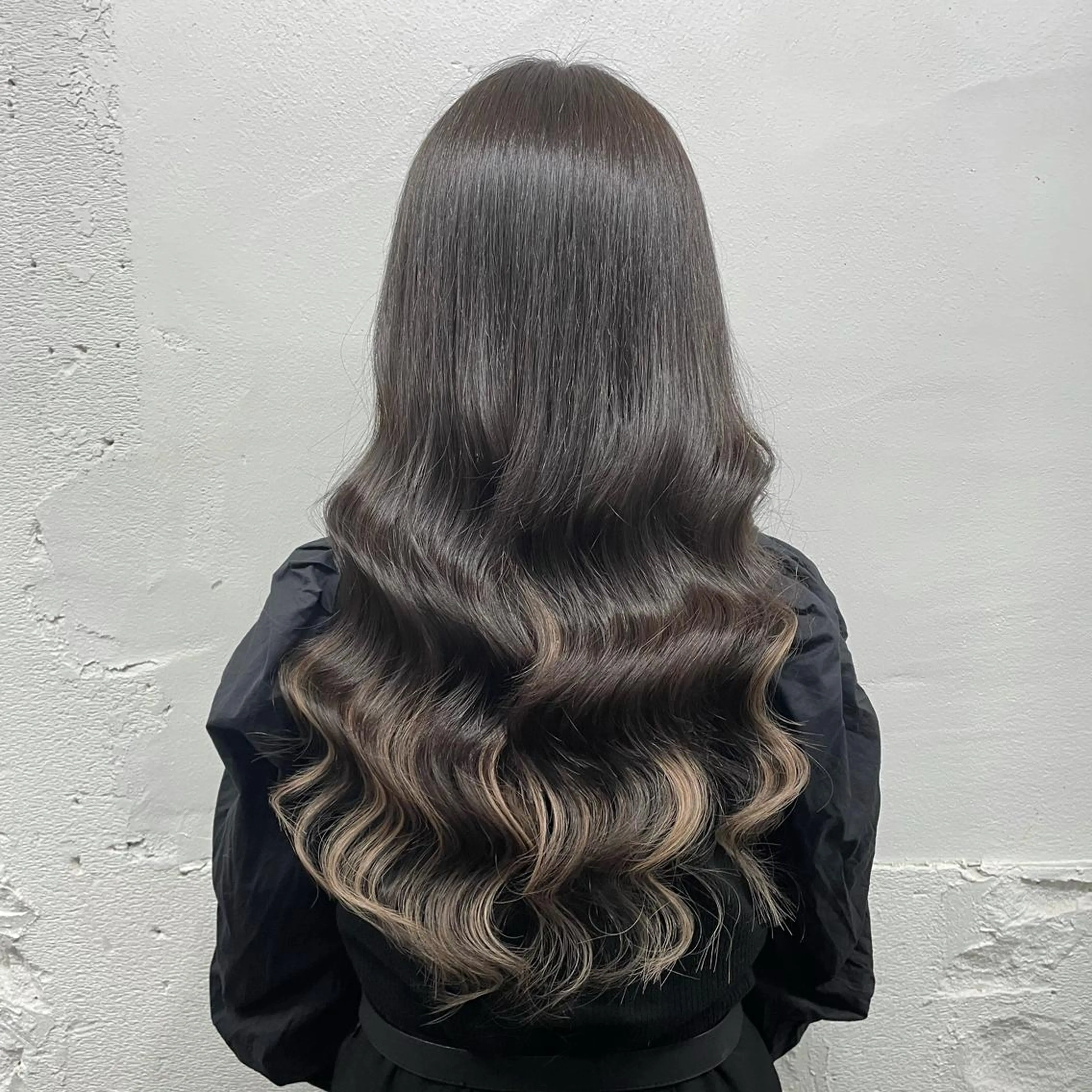 ロング カラー キッズ シールエクステ バレイヤージュ ミストバング ダブルカラー  フェイスフレーミング ヘアカラー エクステ 🧡艶髪ちゅるん髪 🫧🧡YUKI❄️のヘアスタイル