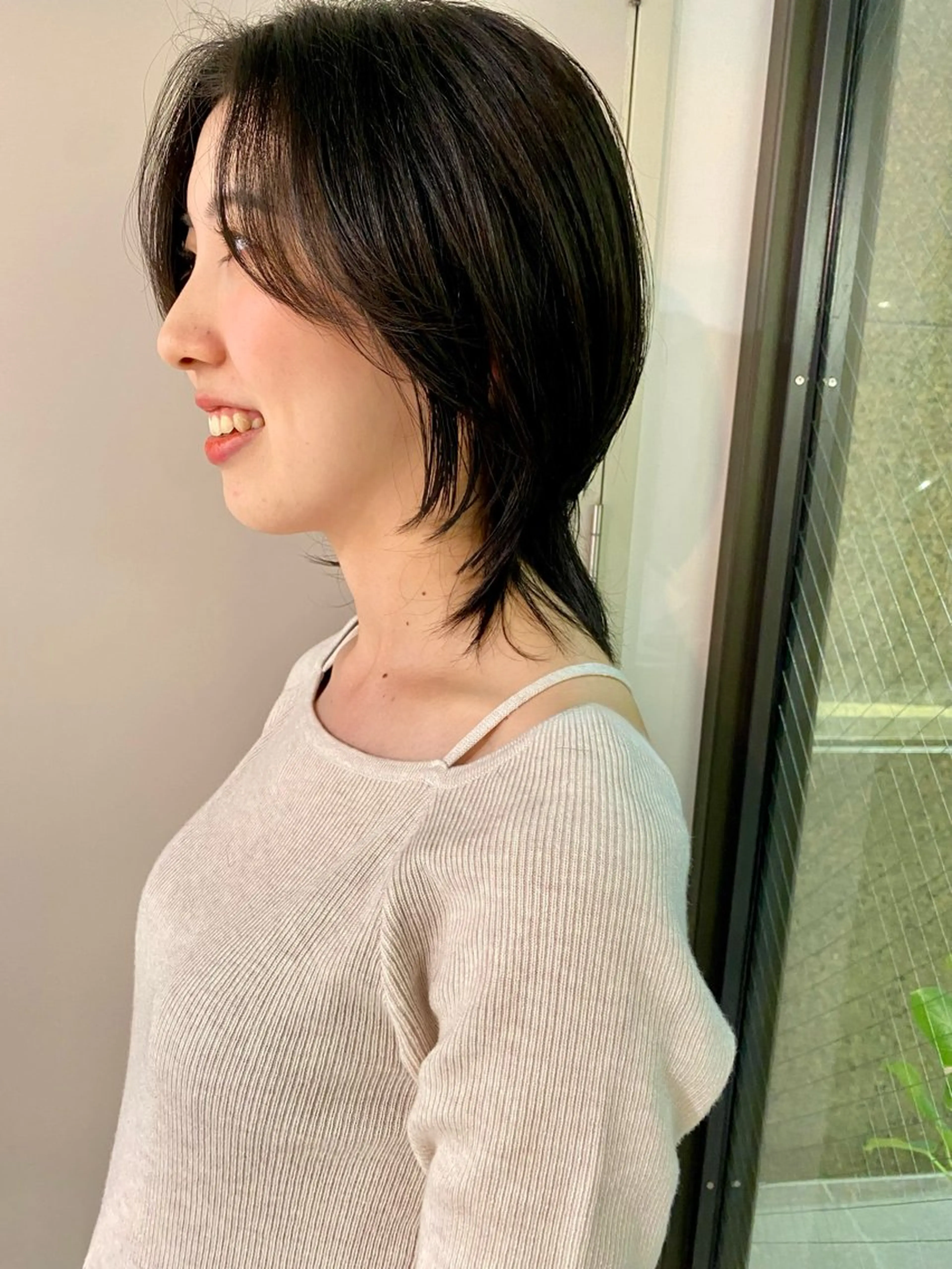 ミディアム レイヤーカット/ パーマ/鎌田実奈歩のヘアスタイル