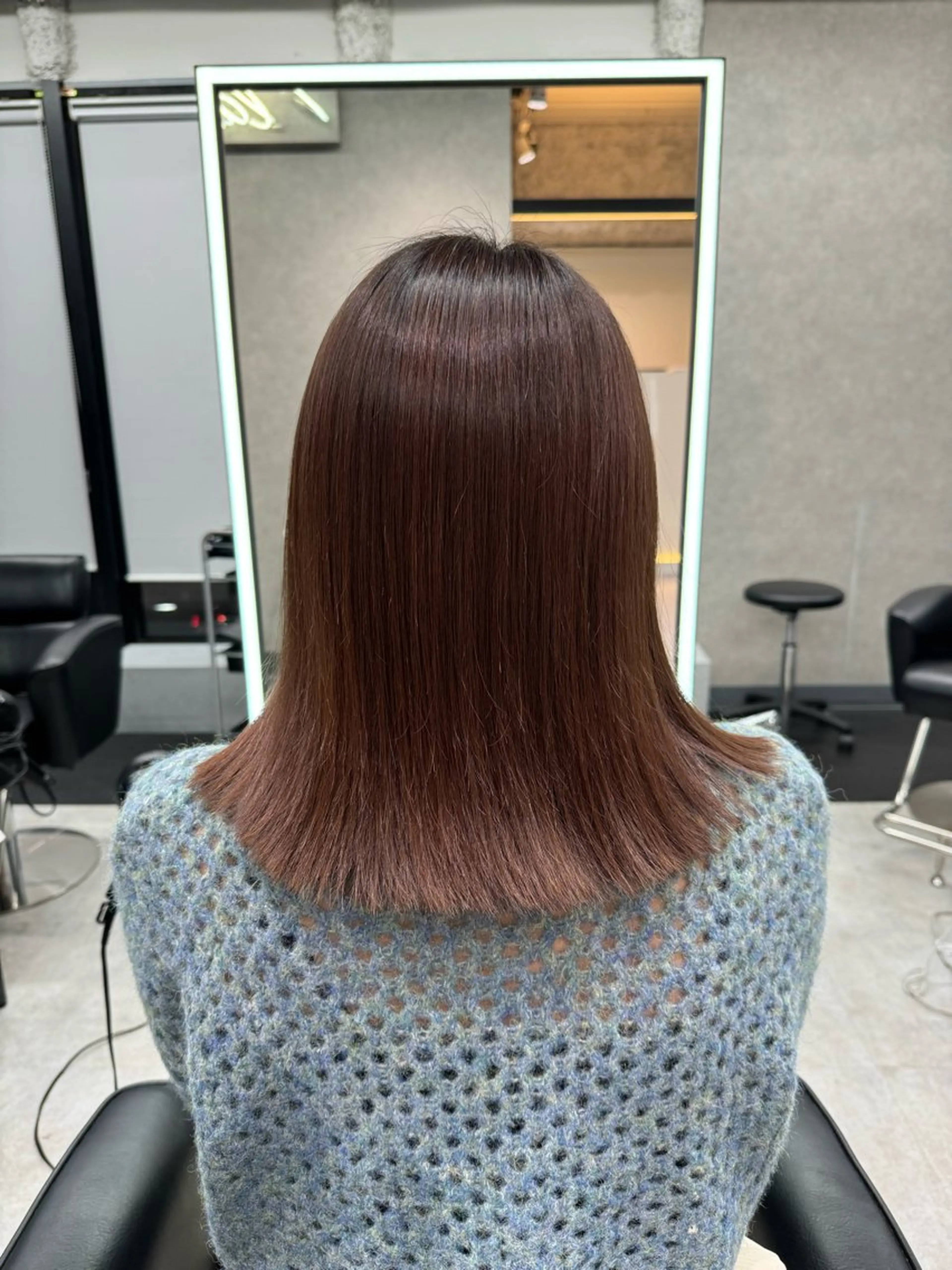 セミロング カラー 吉満 翔のヘアスタイル