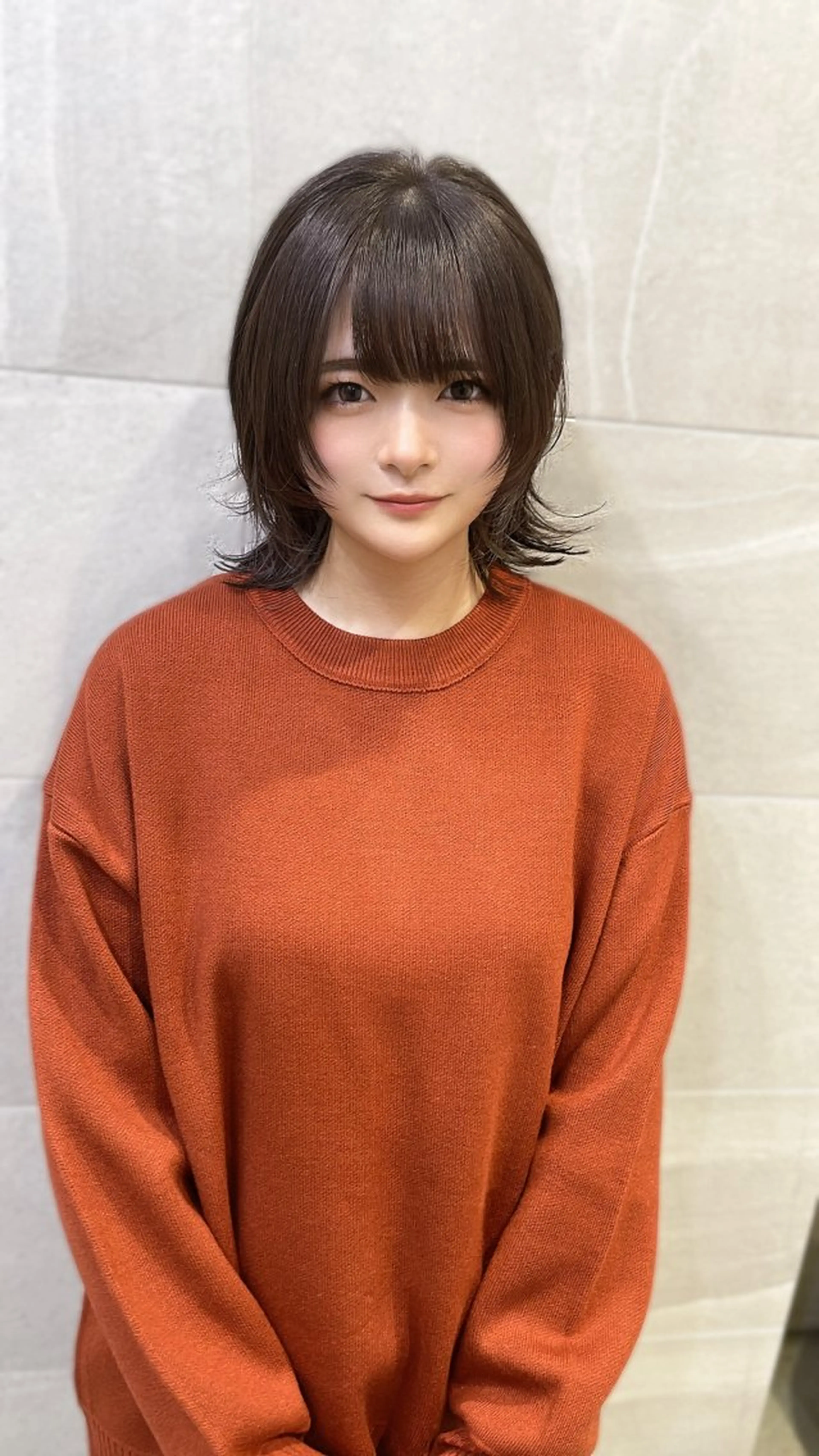 ミディアム ウルフカット ウルフカット/ ハッシュカット/山路のヘアスタイル