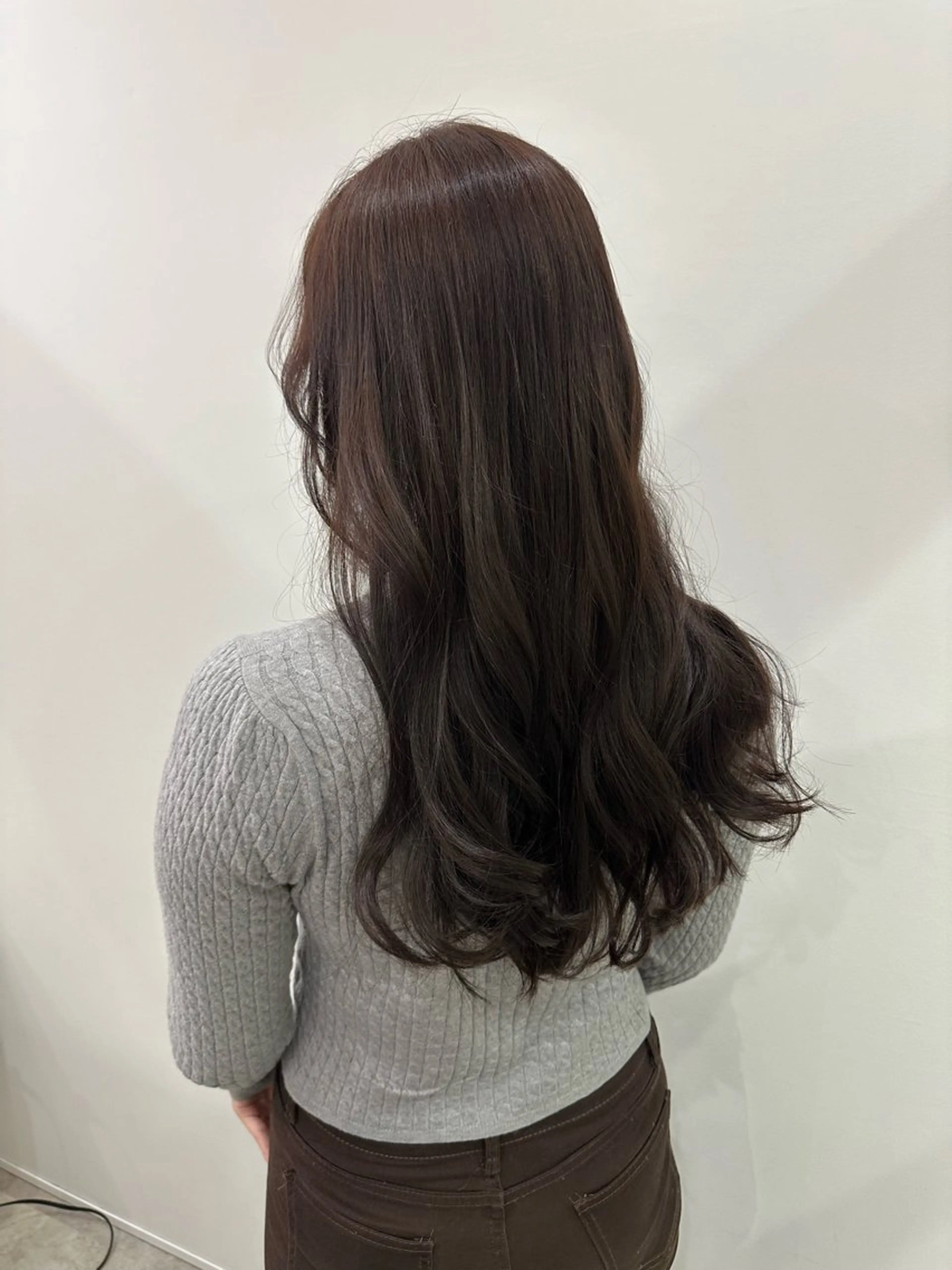 ロング カラー ブリーチ ブラウンカラー ダブルカラー ラベンダーカラー ブリーチなしカラー カット ヘアカラー トリートメント レイヤー/ナチュラル 💐nao.のヘアスタイル