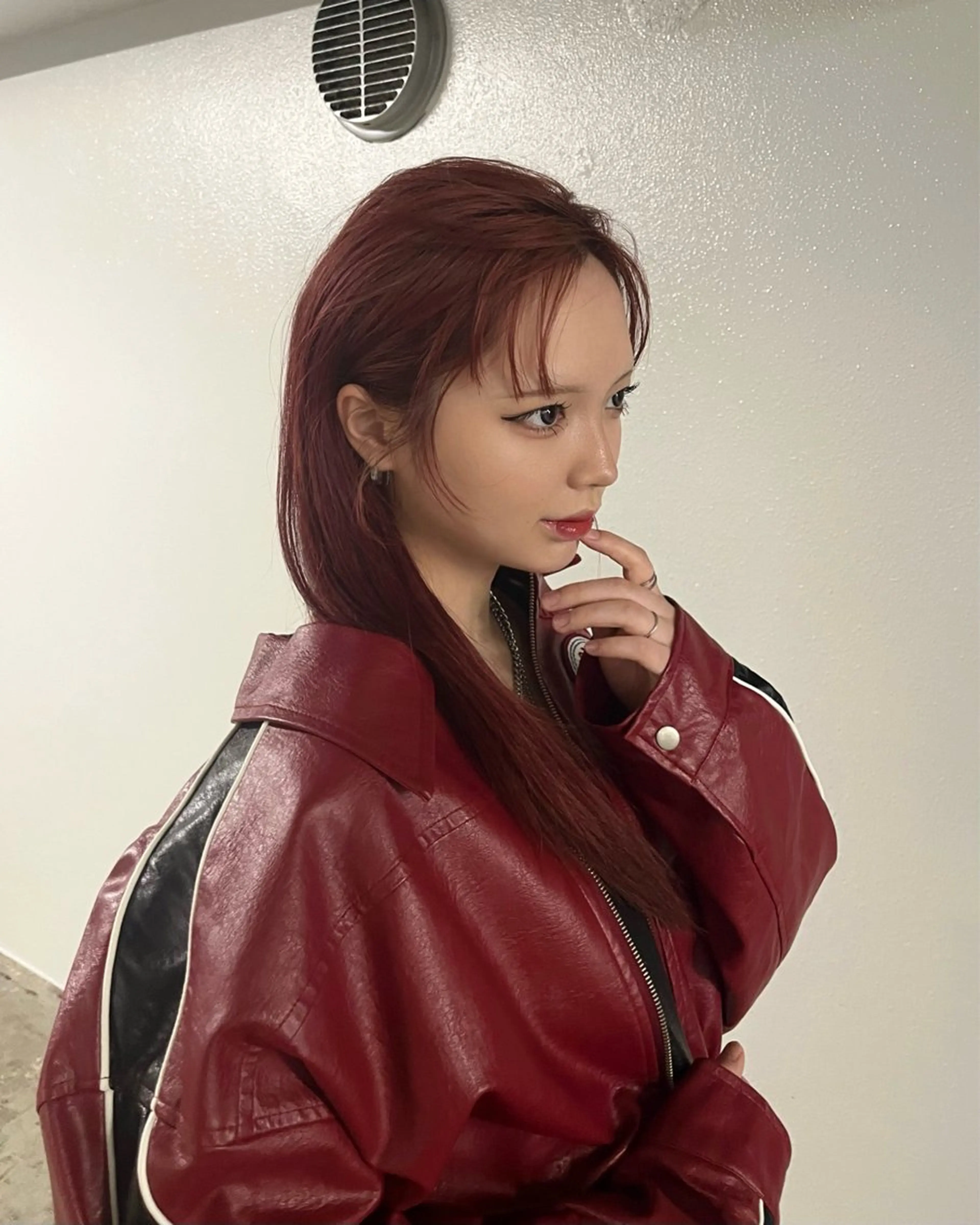 ロング カラー レッドカラー カット ヘアカラー 縮毛矯正/ハイトーン /パーマ/せき🧸のヘアスタイル