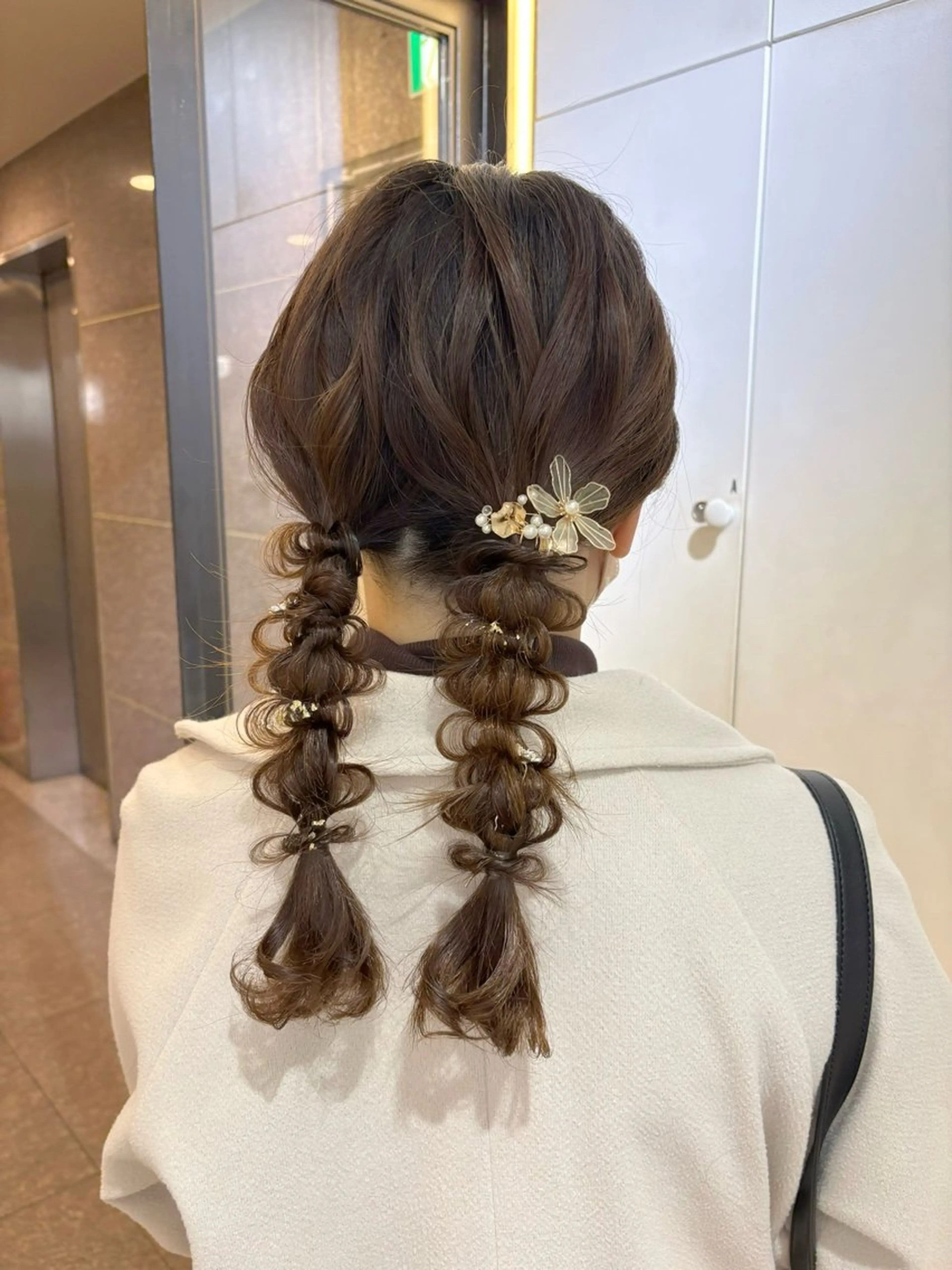 セミロング ヘアセット 梅田/透明感カラー 🤍narumiのヘアスタイル