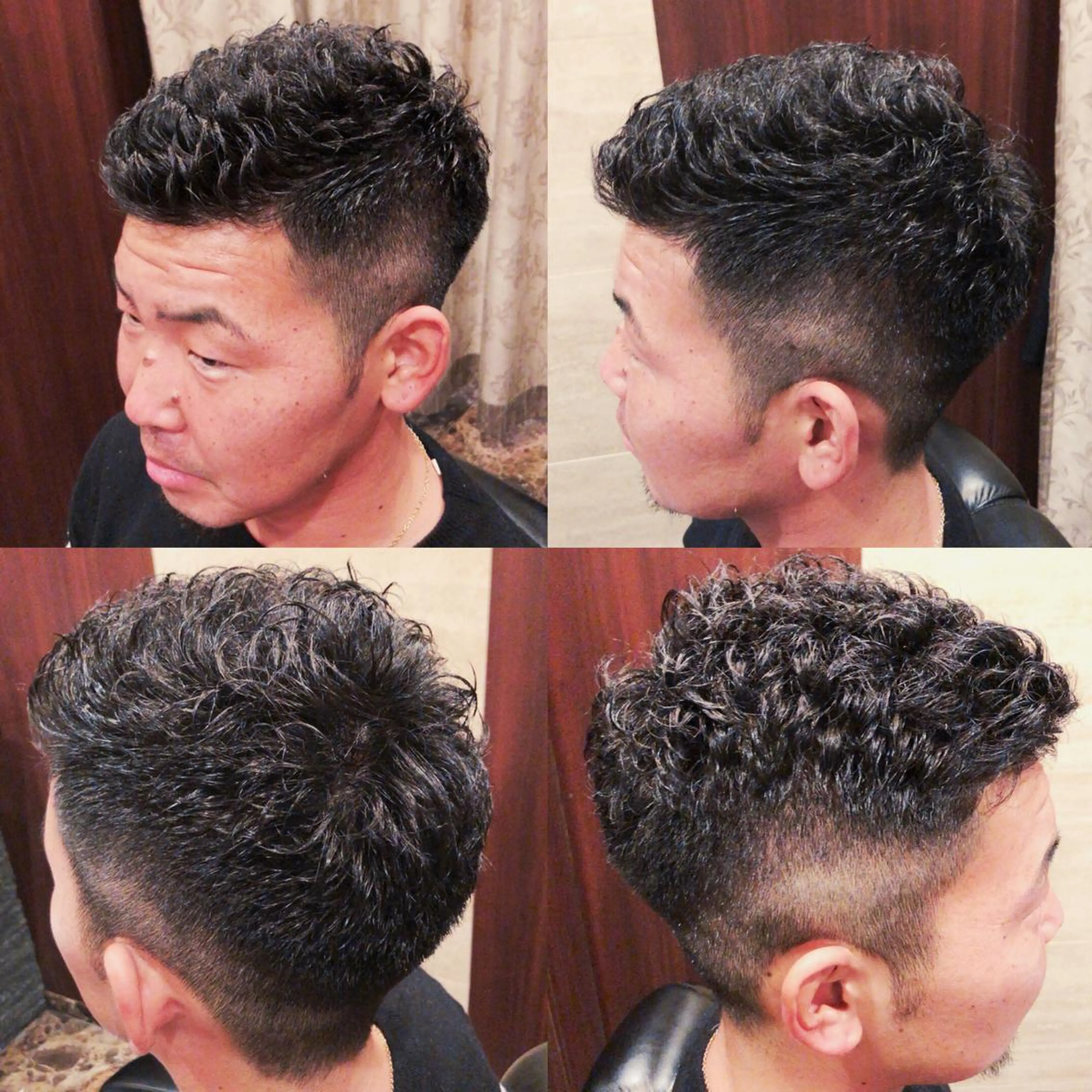 ショート パーマ ヘアアレンジ メンズ 根岸 智哉のヘアスタイル