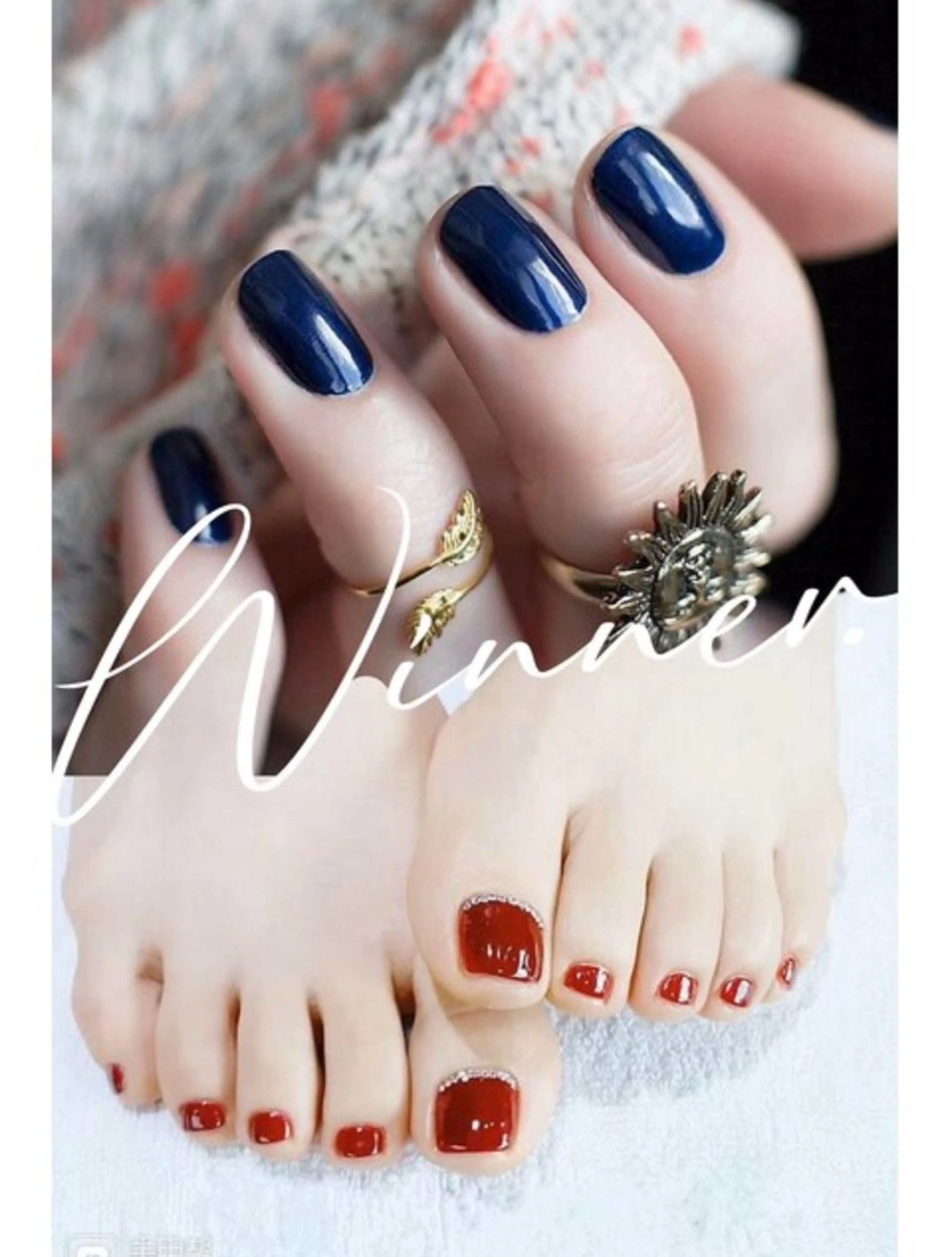 🆕【🫱ハンドandフット🦶】初回オフ込み　　ワンカラーorラメグラの写真